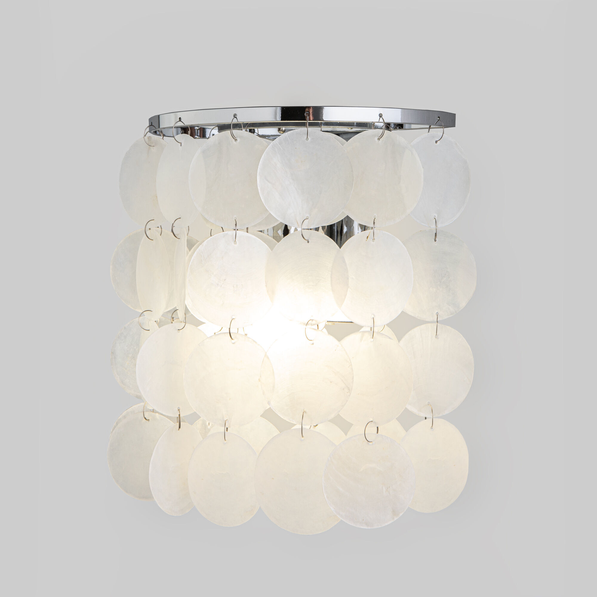 Бра с перламутром Eurosvet Sandra 60005/1 хром/перламутр. Фото 1