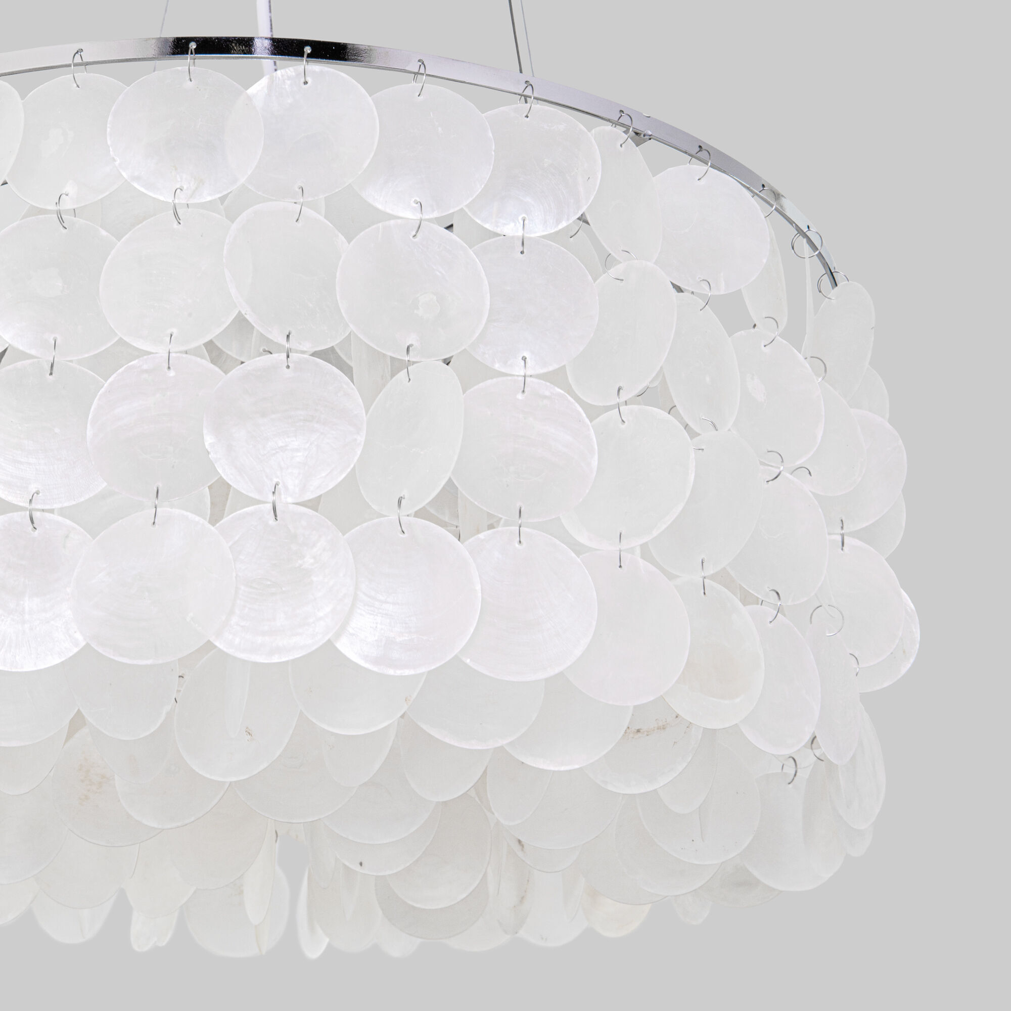 Подвесной светильник с перламутром Eurosvet Sandra 60005/4 хром. Фото 2