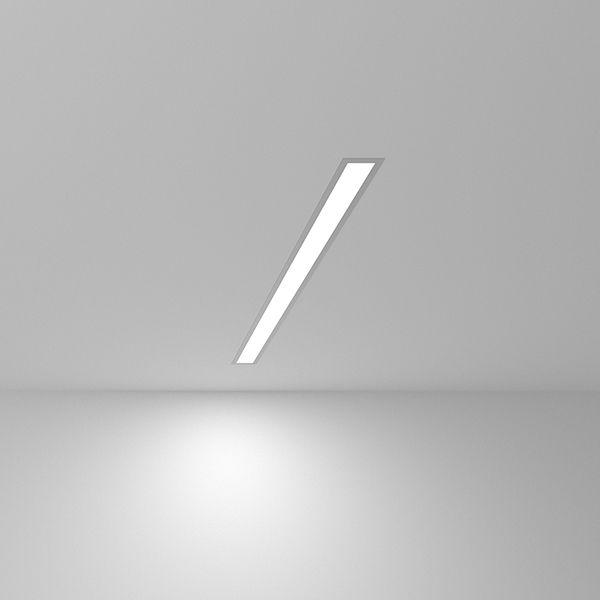 Линейный светодиодный встраиваемый светильник 78см 15Вт 6500К серебряный 101-300-78