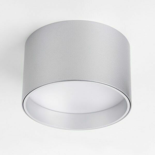Накладной светодиодный светильник серебро 25123/LED