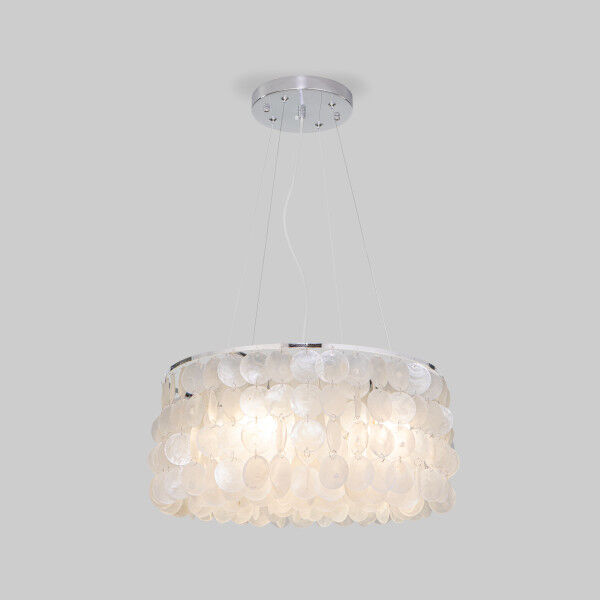 Подвесной светильник с перламутром 60005/4 хром