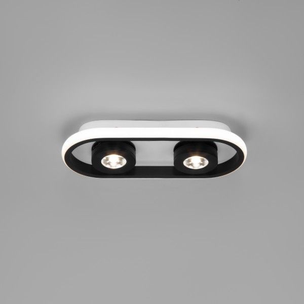 Потолочный светодиодный светильник 20123/2 LED белый/черный
