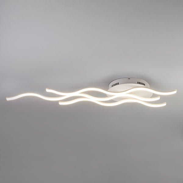 Потолочный волнообразный LED светильник 90090/3 белый