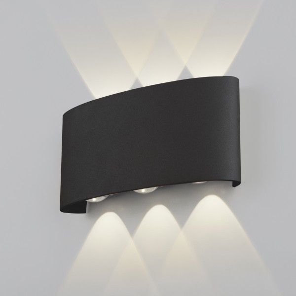 Пылевлагозащищенный светодиодный светильник Twinky Trio чёрный IP54 1551 Techno LED чёрный