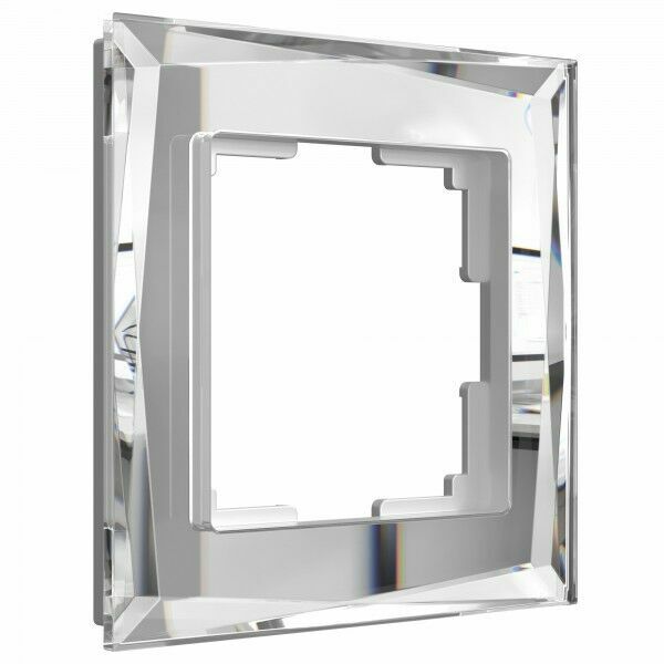 Рамка из стекла на 1 пост Diamant зеркальный W0011220