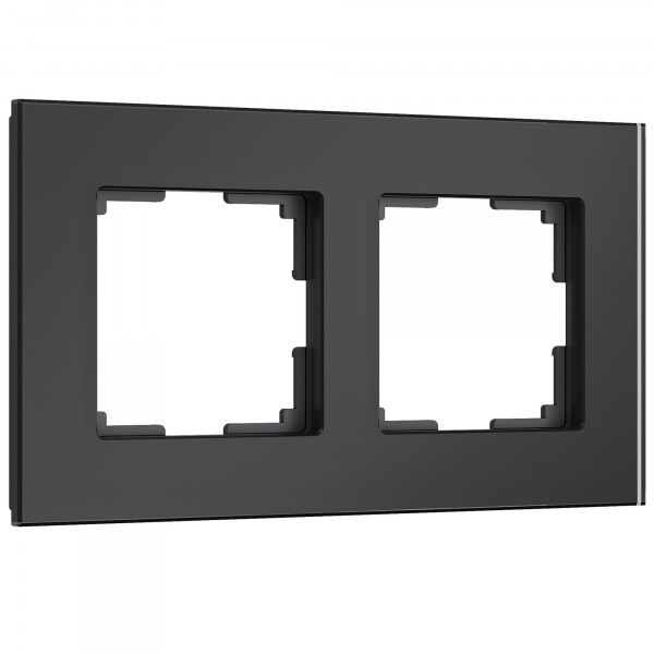 Рамка из стекла на 2 поста Senso черный soft-touch W0023108