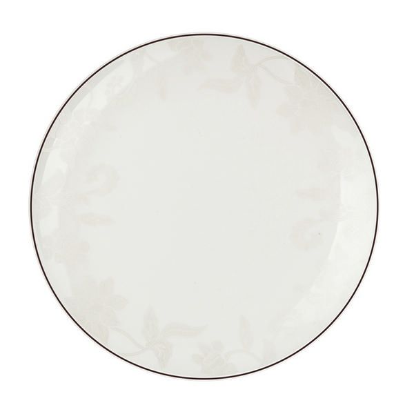 Тарелка плоская "Белый лотос" 25 см арт. 609/1 609/1