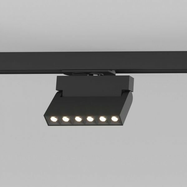 Трековый светодиодный светильник для однофазного шинопровода Garda черный 10&nbsp;Вт 4200K 85017/01