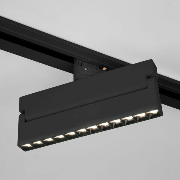 Трековый светодиодный светильник для трехфазного шинопровода Garda черный 20&nbsp;Вт 4200K 85025/01