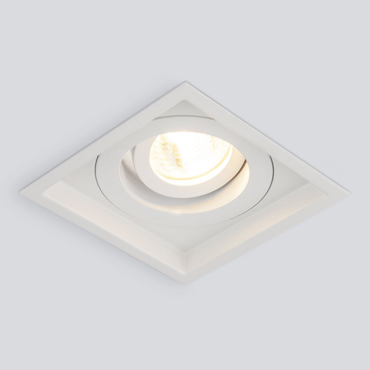 Алюминиевый точечный светильник 1071/1 MR16 WH белый. Фото 1