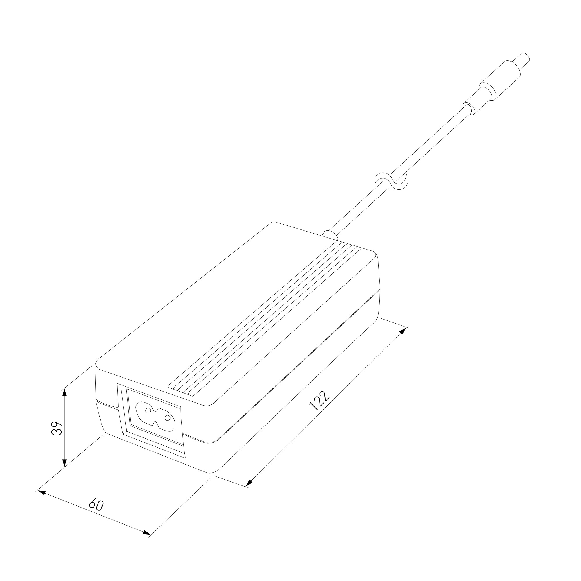 Блок питания для светодиодной ленты 24 В 72W Трансформатор 24V 72W - вид 2
