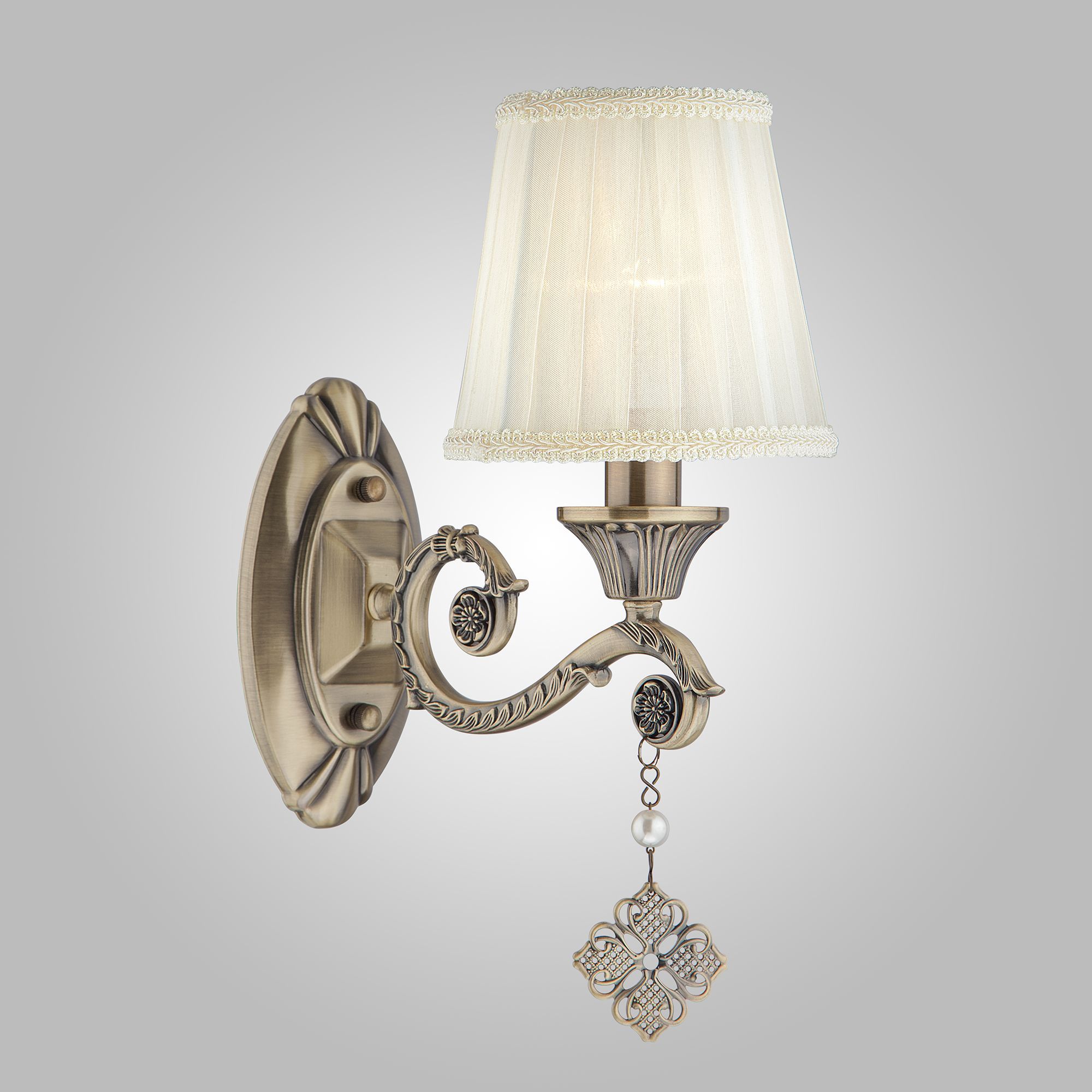 Настенный светильник в стиле классика 60042/1 античная бронза. Фото 1