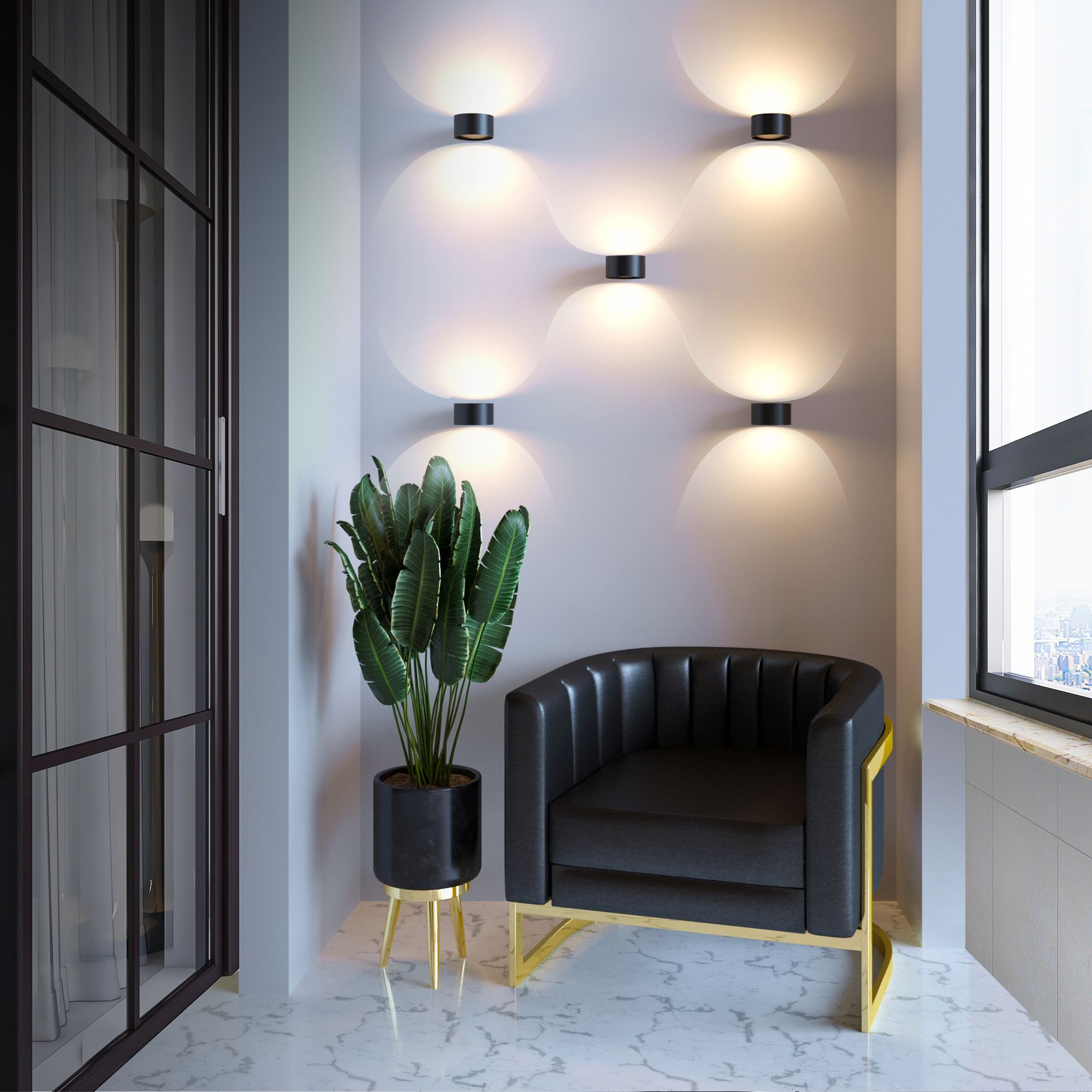 Coneto LED черный Настенный светодиодный светильник Elektrostandard Coneto MRL LED 1045 чёрный. Фото 3