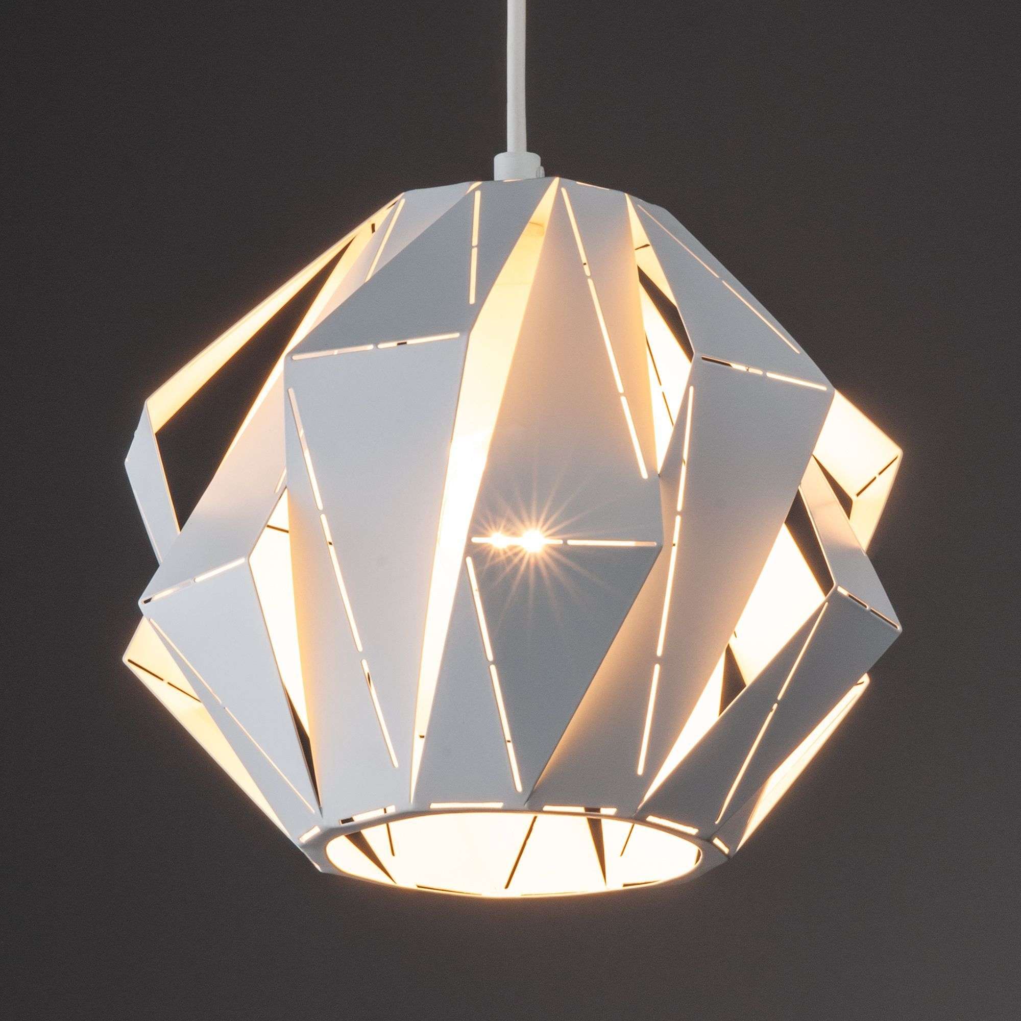 Дизайнерский подвесной светильник лофт Eurosvet Moire 50137/1 белый. Фото 4