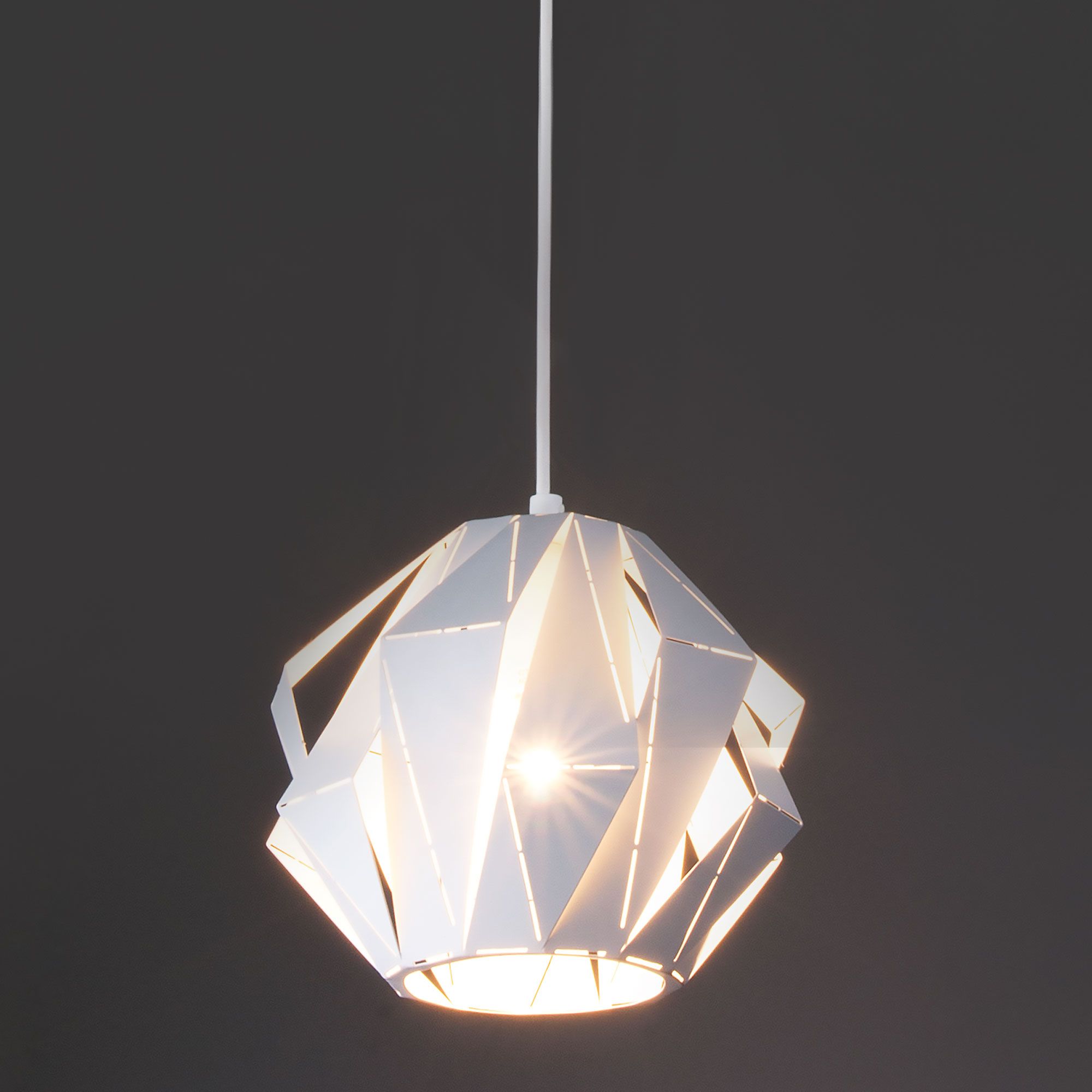 Дизайнерский подвесной светильник лофт Eurosvet Moire 50137/1 белый. Фото 1