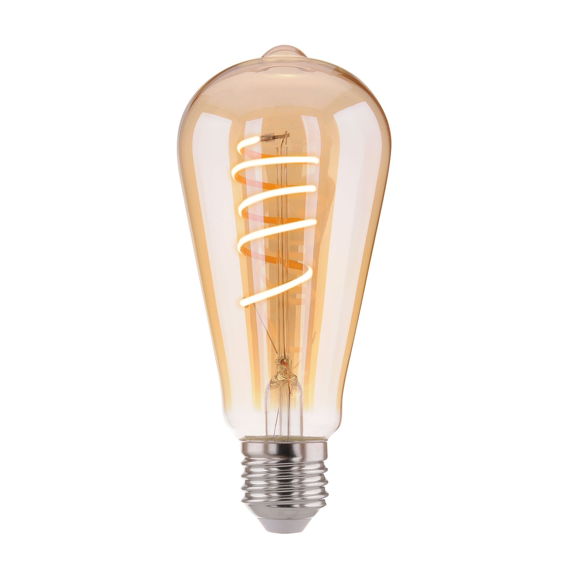 Филаментная светодиодная лампа ST64 8W 3300K E27 тонированная Elektrostandard ST64 F BLE2717. Фото 2