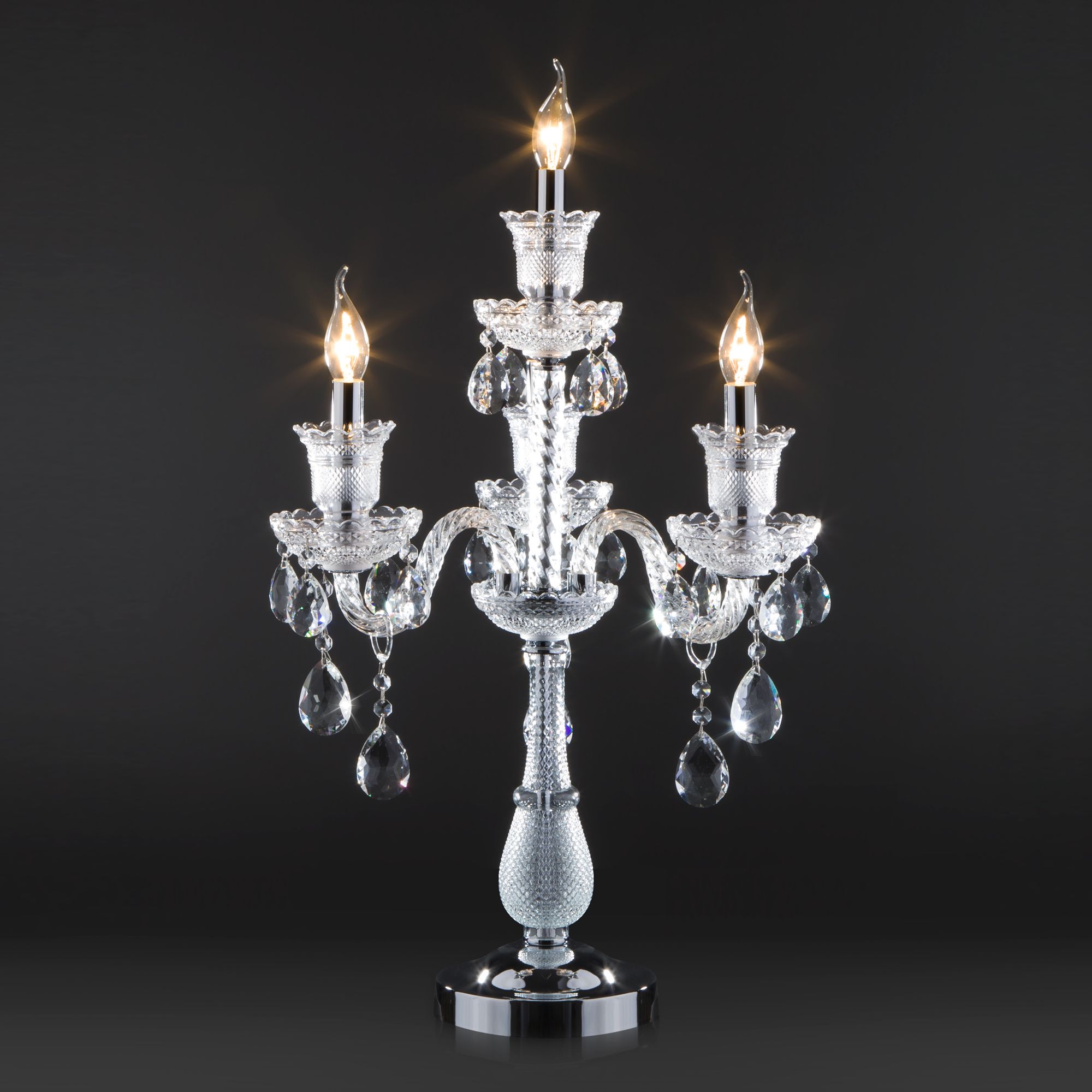 Хрустальная настольная лампа Bogate's Gabrielle 01101/4 Strotskis. Фото 2