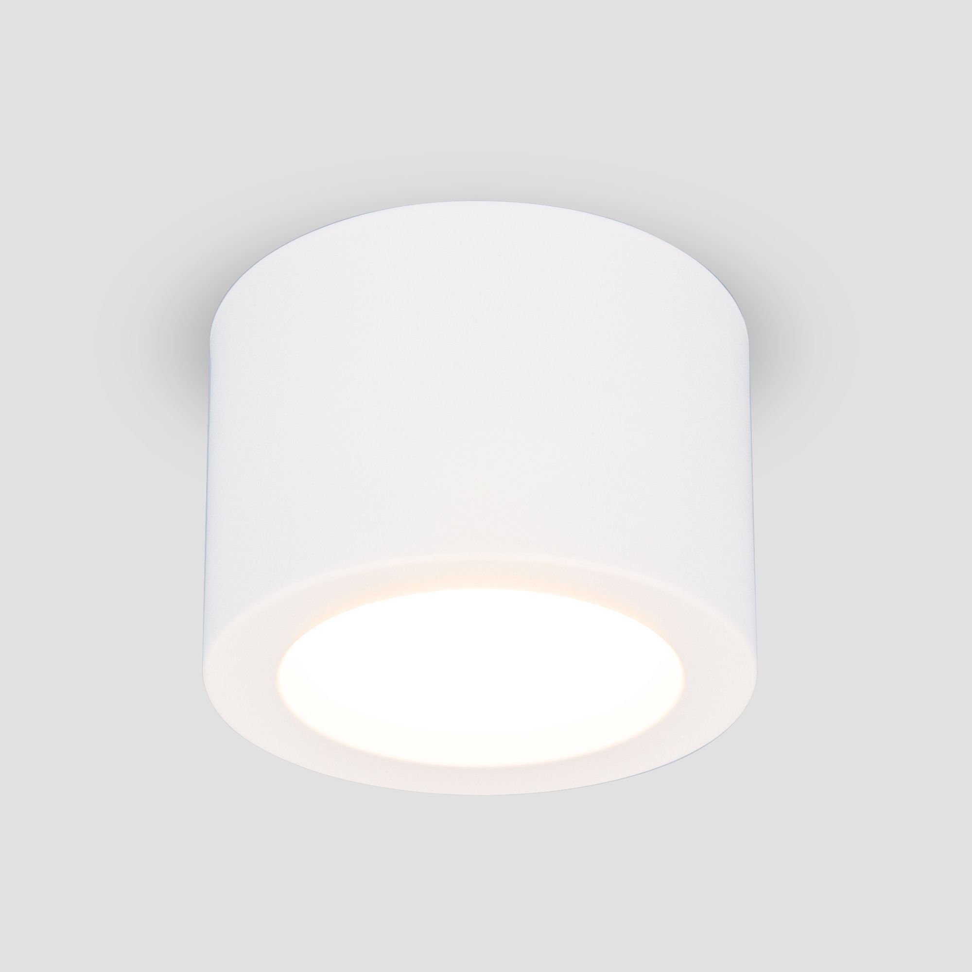 Накладной потолочный  светодиодный светильник DLR026 6W 4200K белый матовый. Фото 1