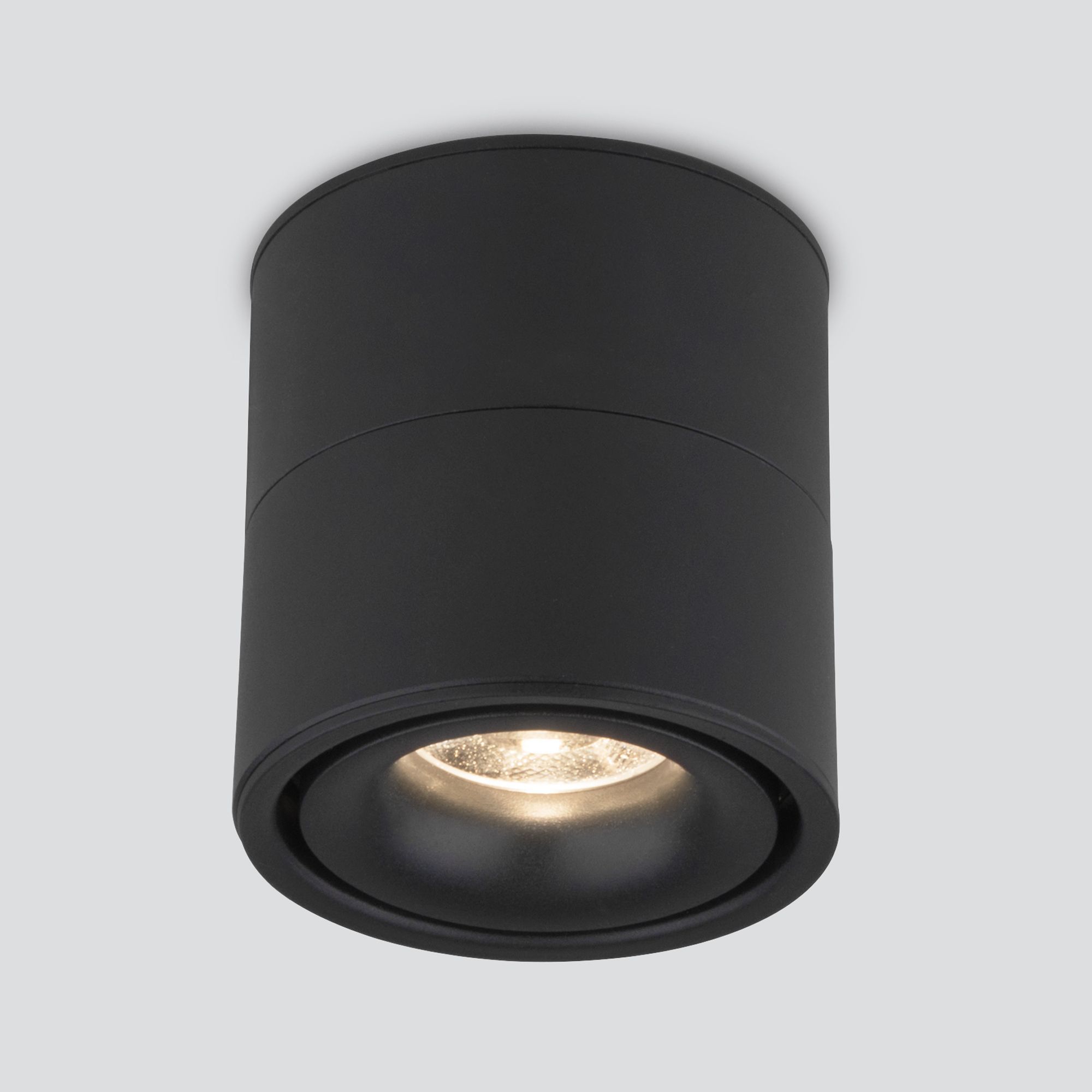 Накладной потолочный светодиодный светильник DLR031 15W 4200K 3100 черный матовый. Фото 6