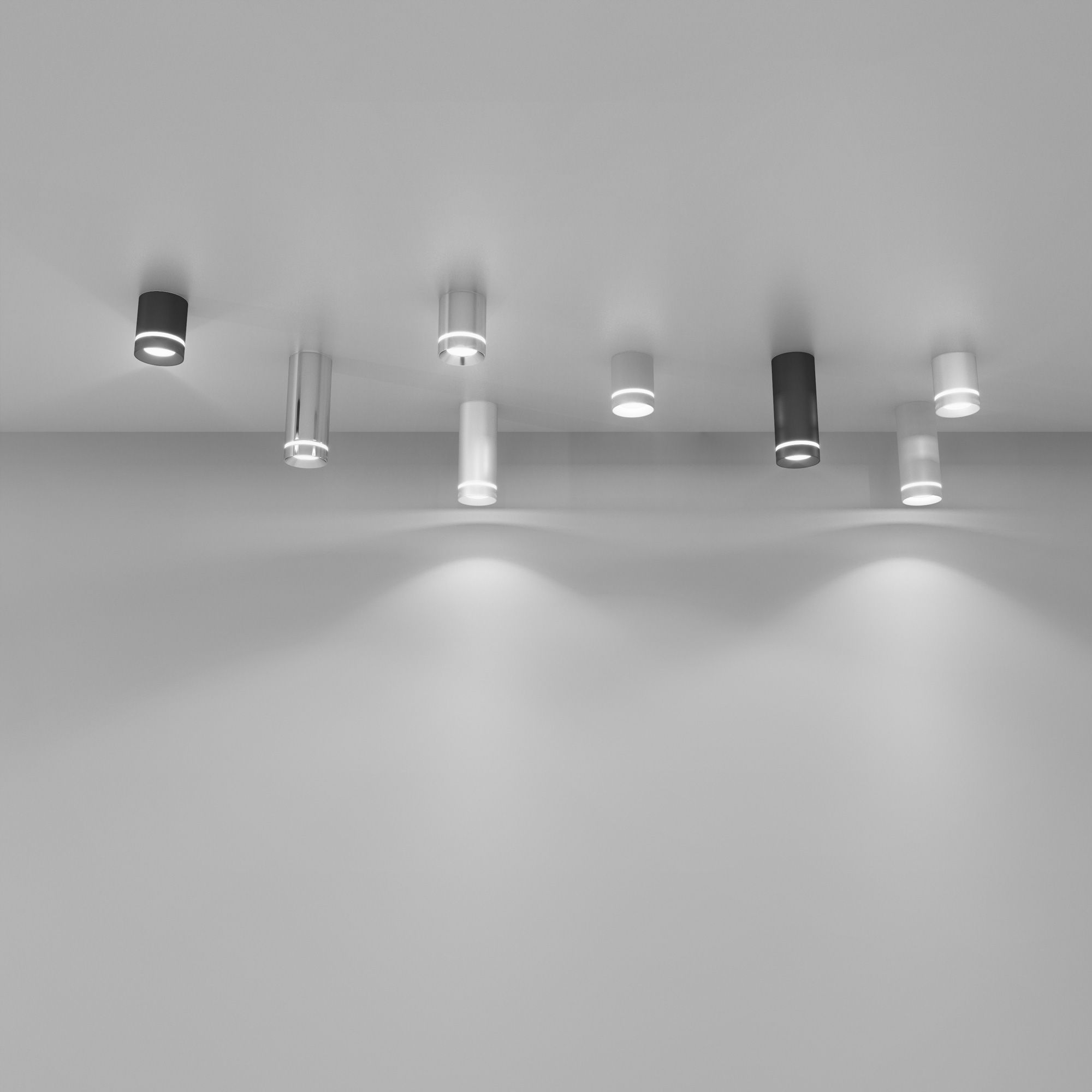 Накладной точечный светильник DLR021 9W 4200K черный матовый. Фото 4