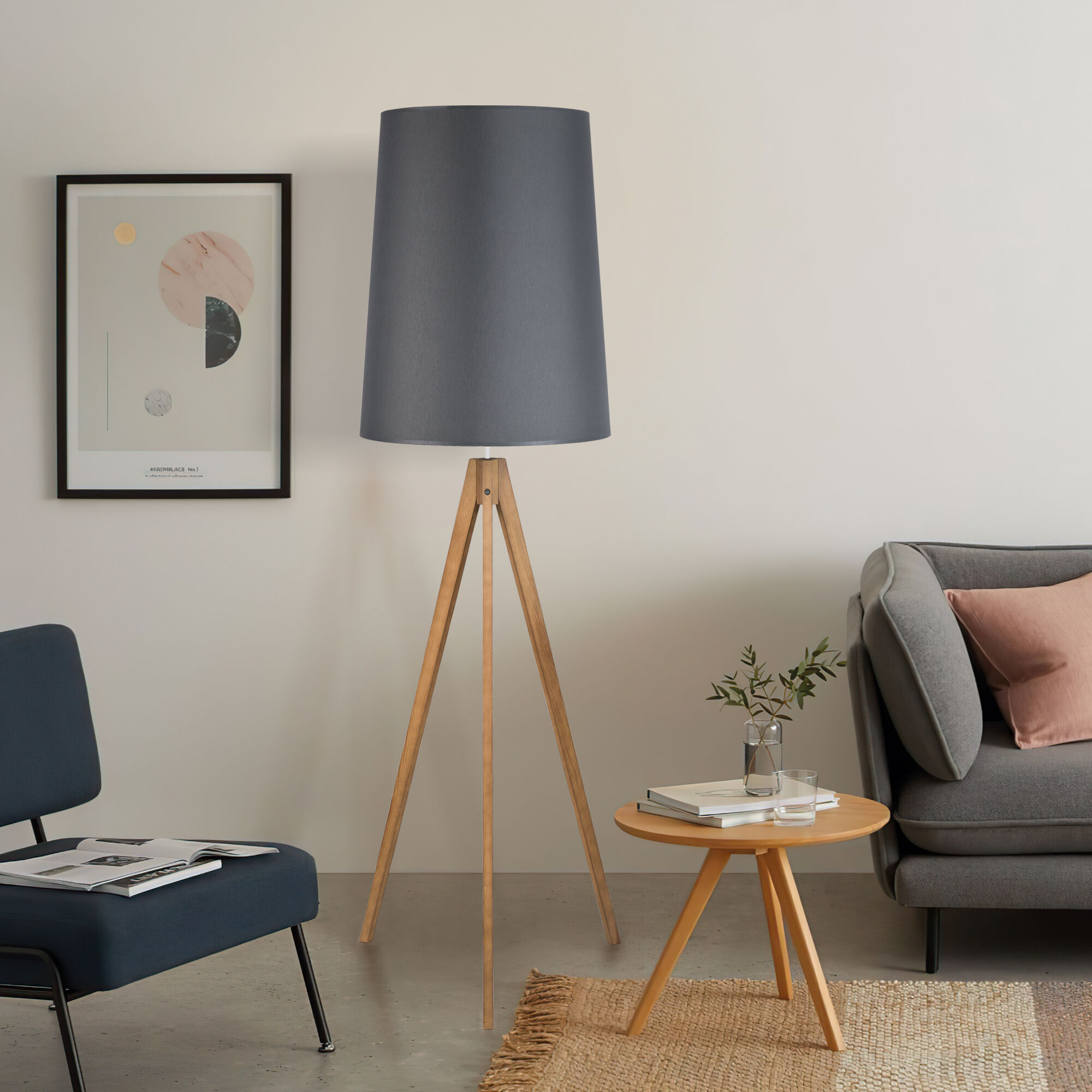 Напольный светильник с тканевым абажуром TK Lighting Walz 5046 Walz. Фото 3