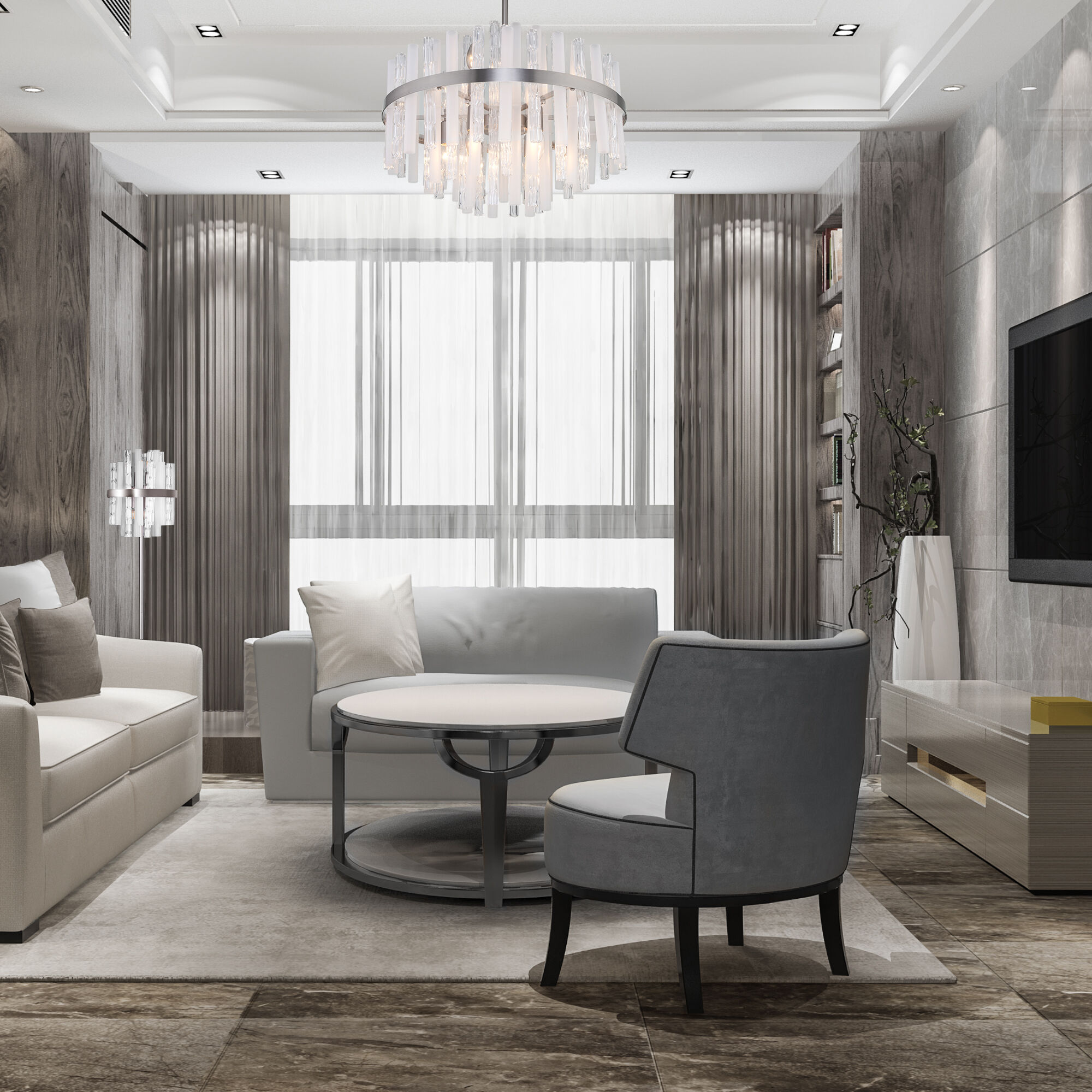 Торшер с декоративным плафоном Bogate's Hollis 01110/4 никель. Фото 4