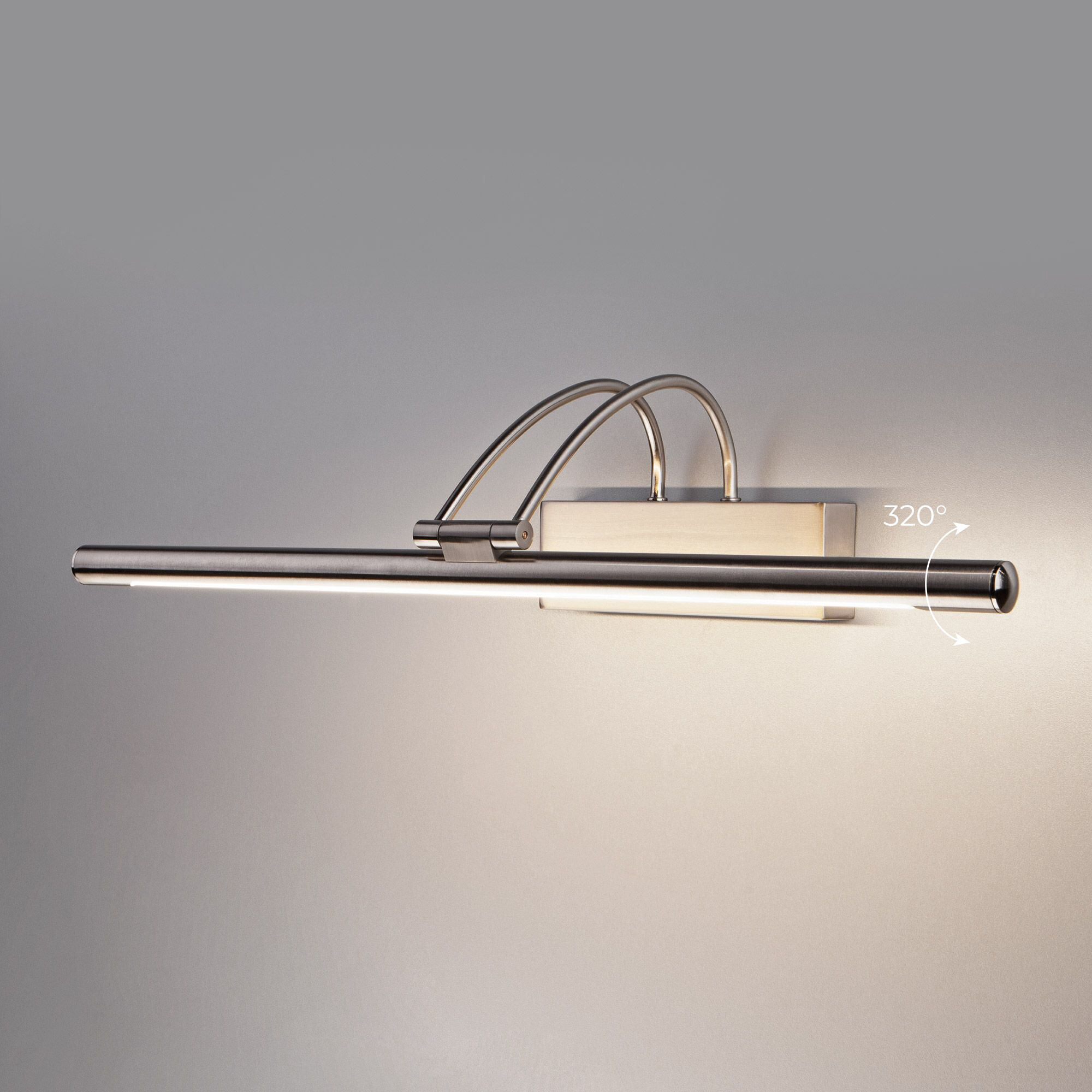 Настенный светодиодный светильник Simple LED никель Elektrostandard Simple Simple LED 10W 1011 IP20 никель. Фото 3