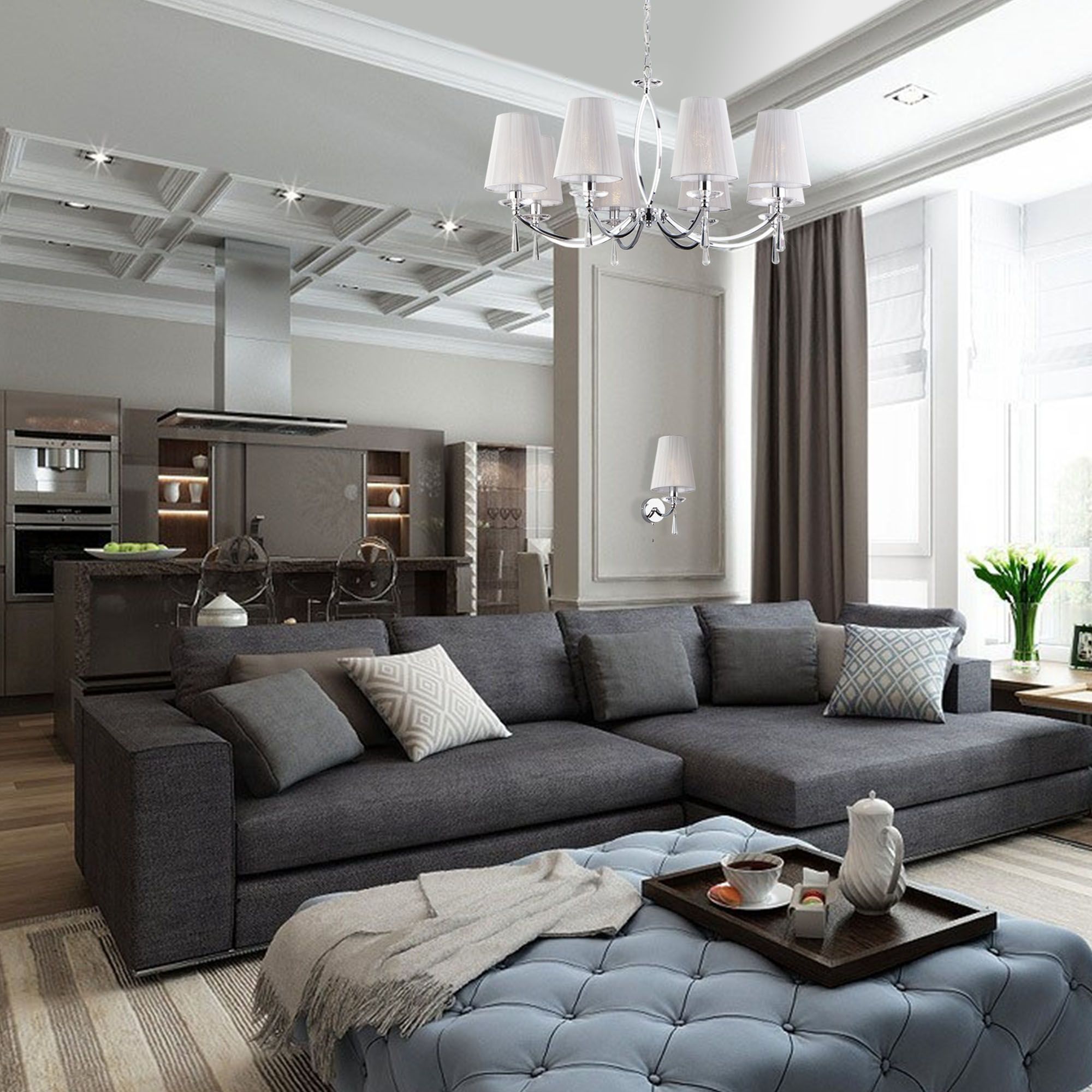 Бра в классическом стиле с хрусталем Eurosvet Valery 60079/1 хром. Фото 3