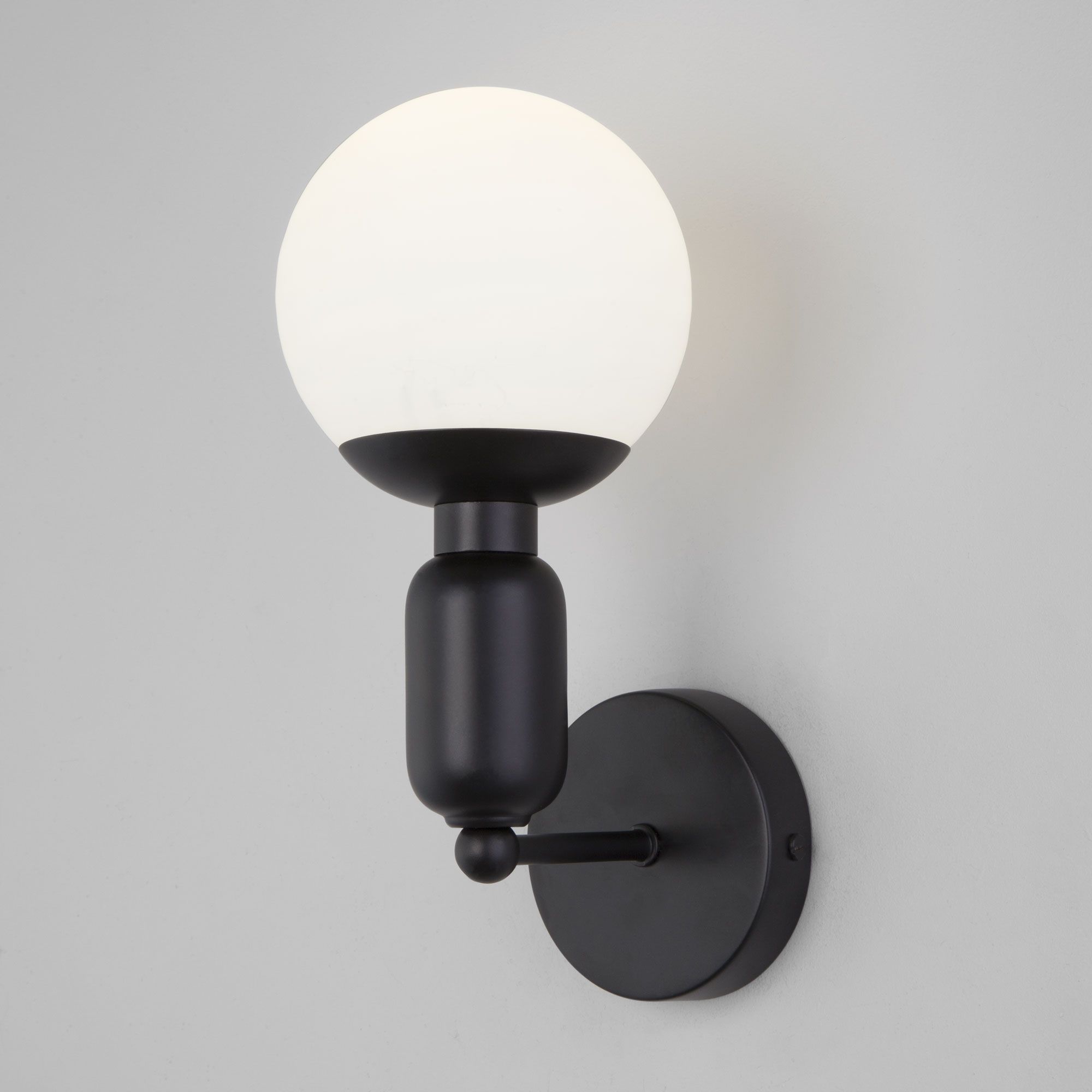 Настенный светильник со стеклянным плафоном Eurosvet Bubble 50251/1 черный. Фото 1