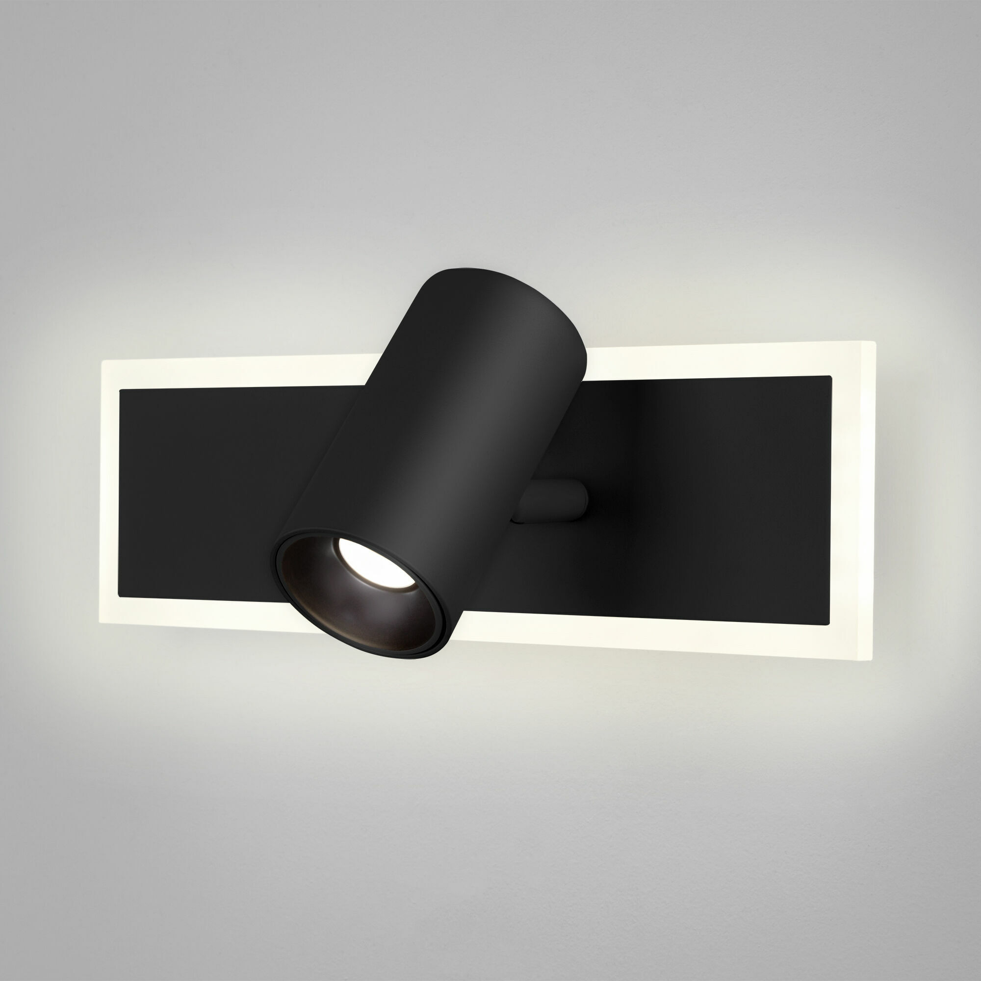 Настенный светодиодный светильник Eurosvet Binar 20127/1 LED черный. Фото 1