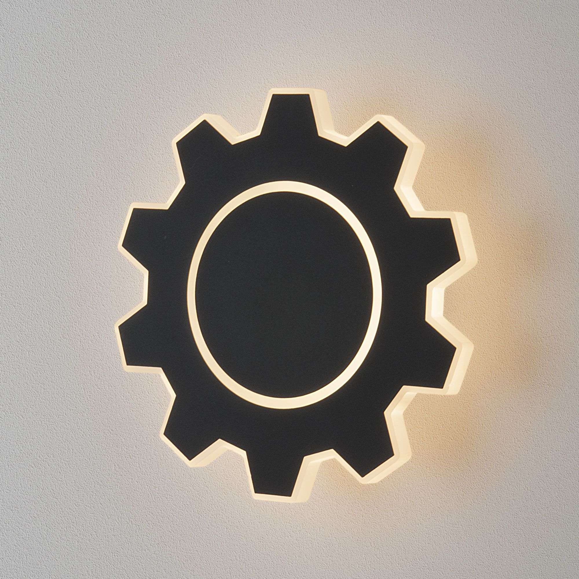 Настенный светодиодный светильник Gear M черный MRL LED 1095 черный. Фото 2
