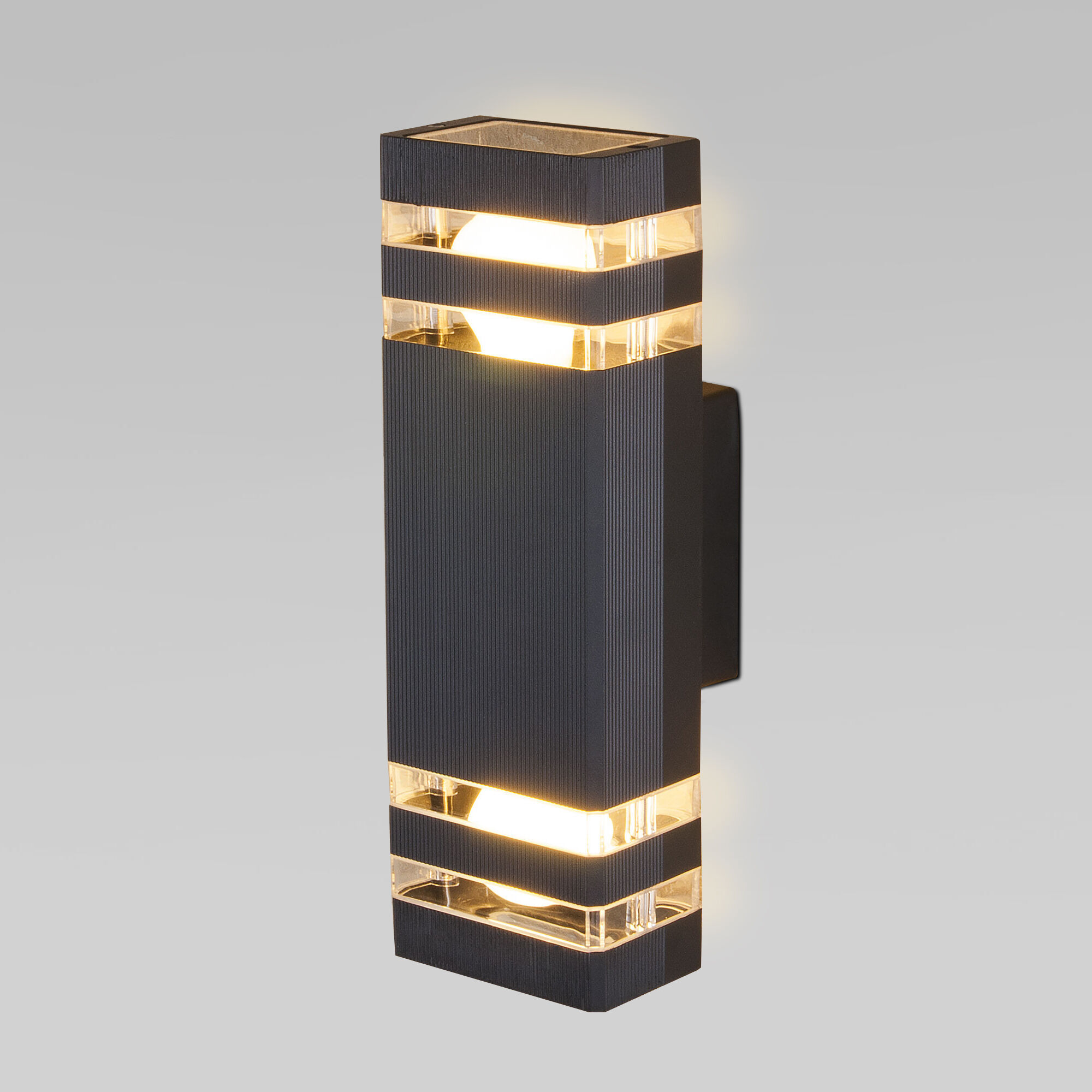 Настенный уличный светильник 1449 Techno  черный IP54 Elektrostandard Ignis Techno 1449 черный. Фото 1