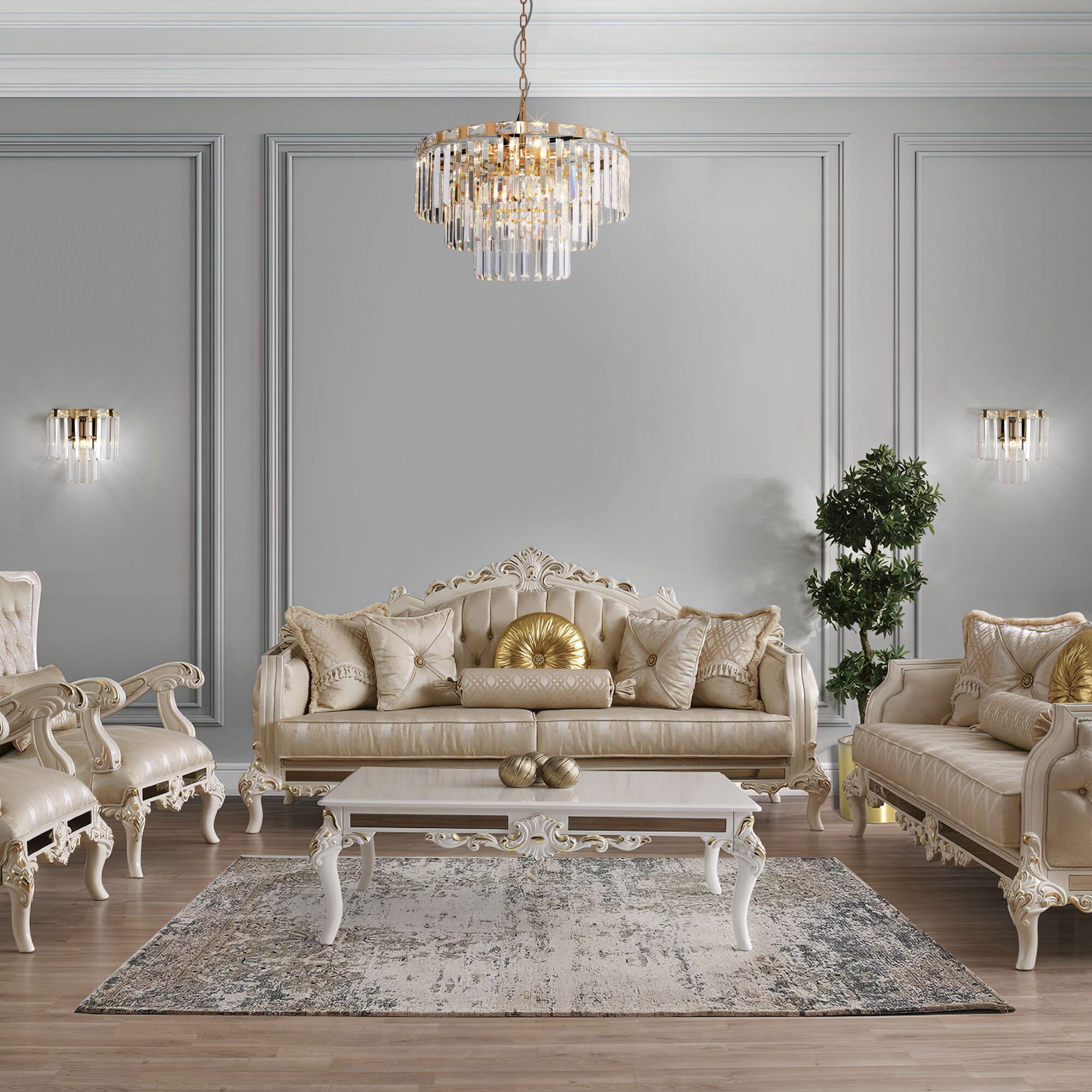 Подвесная хрустальная люстра Eurosvet Elegante 10130/8 золото. Фото 3