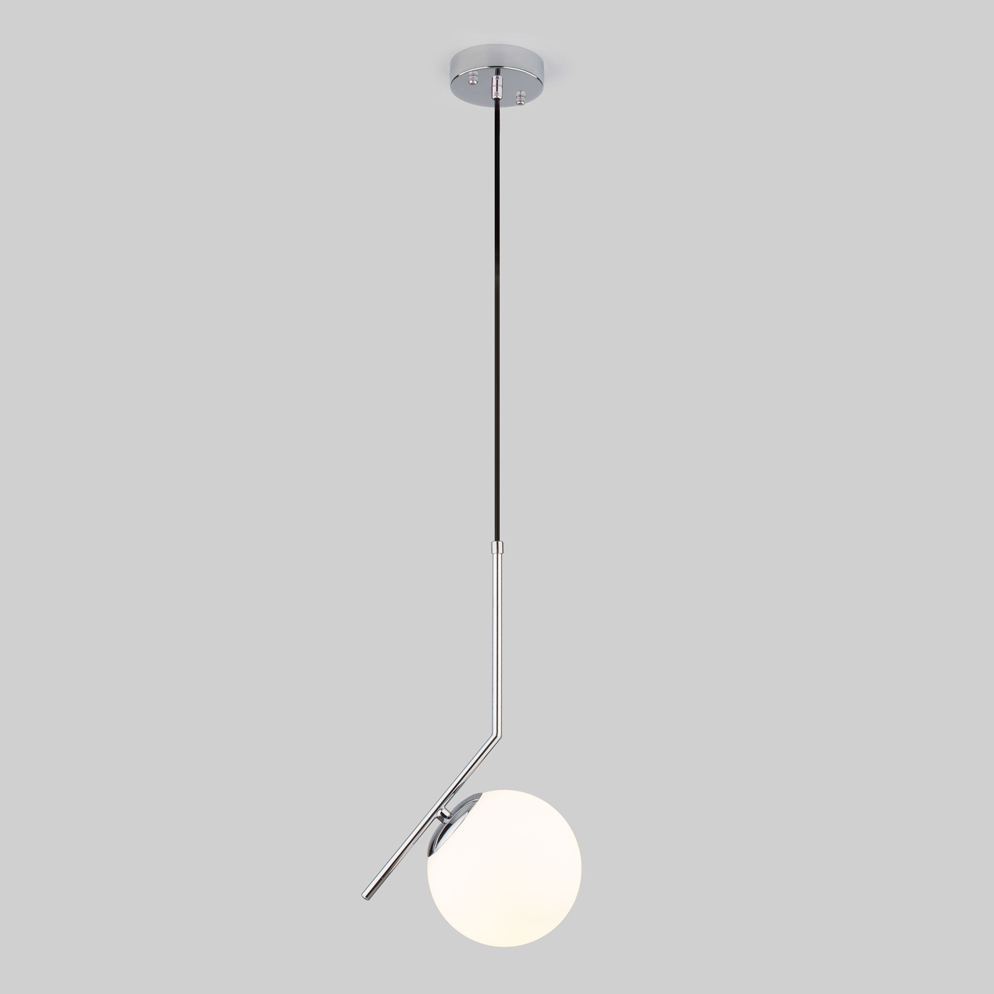 Подвесной светильник с шарообразным плафоном Eurosvet Frost 50152/1 хром. Фото 2