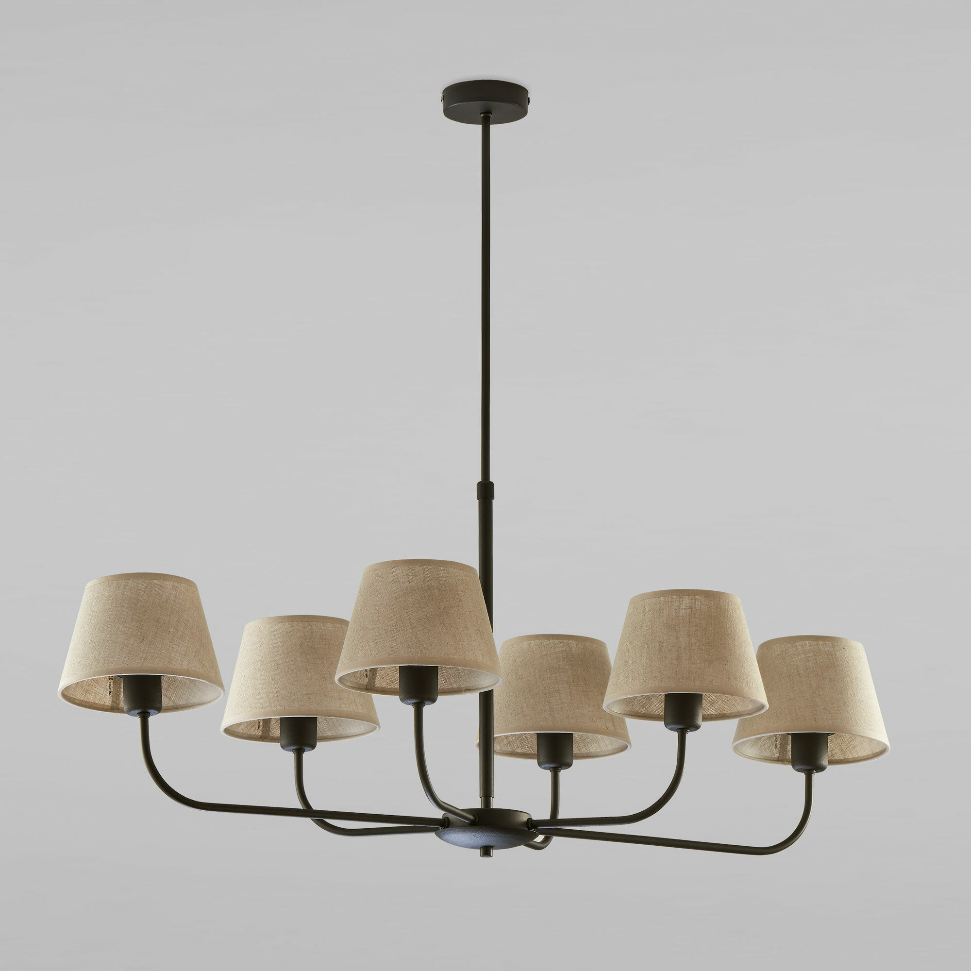 Подвесная люстра с тканевыми абажурами TK Lighting Chicago 3999 Chicago. Фото 1