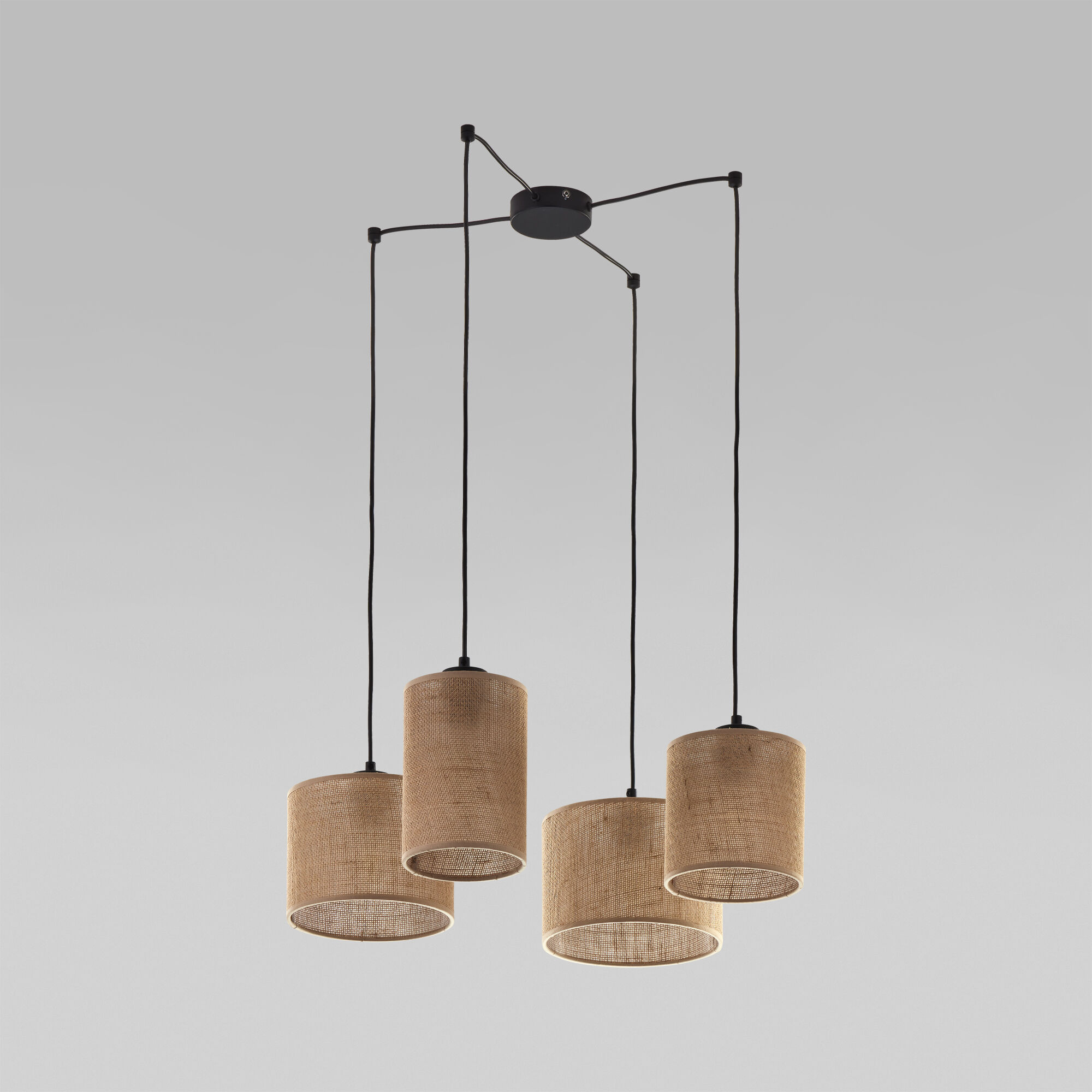 Подвесной светильник с тканевыми абажурами TK Lighting Juta 6585 Juta. Фото 1
