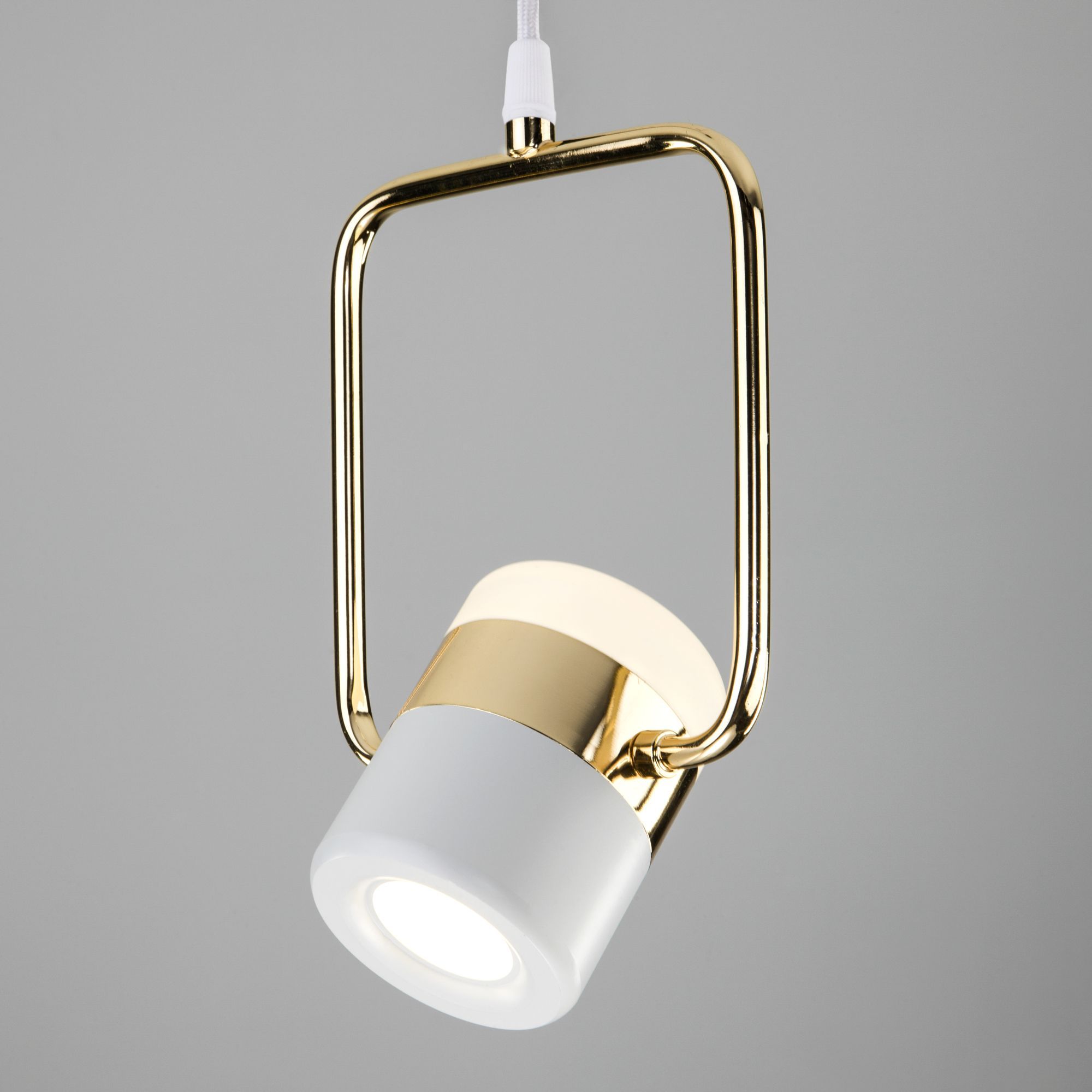 Подвесной светодиодный светильник 50165/1 LED золото/белый. Фото 4