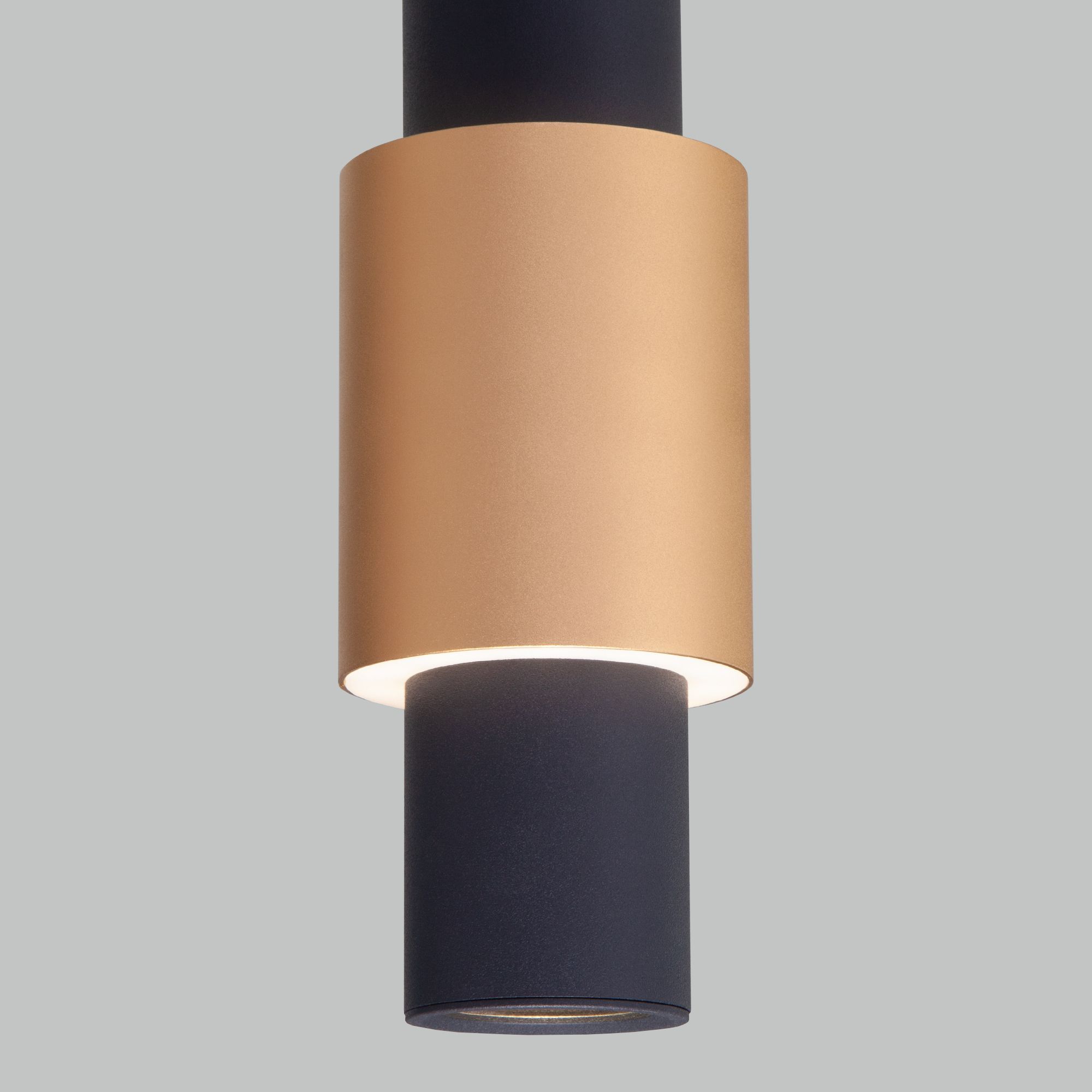 Подвесной светодиодный светильник Eurosvet Bento 50204/1 LED черный/матовое золото. Фото 5