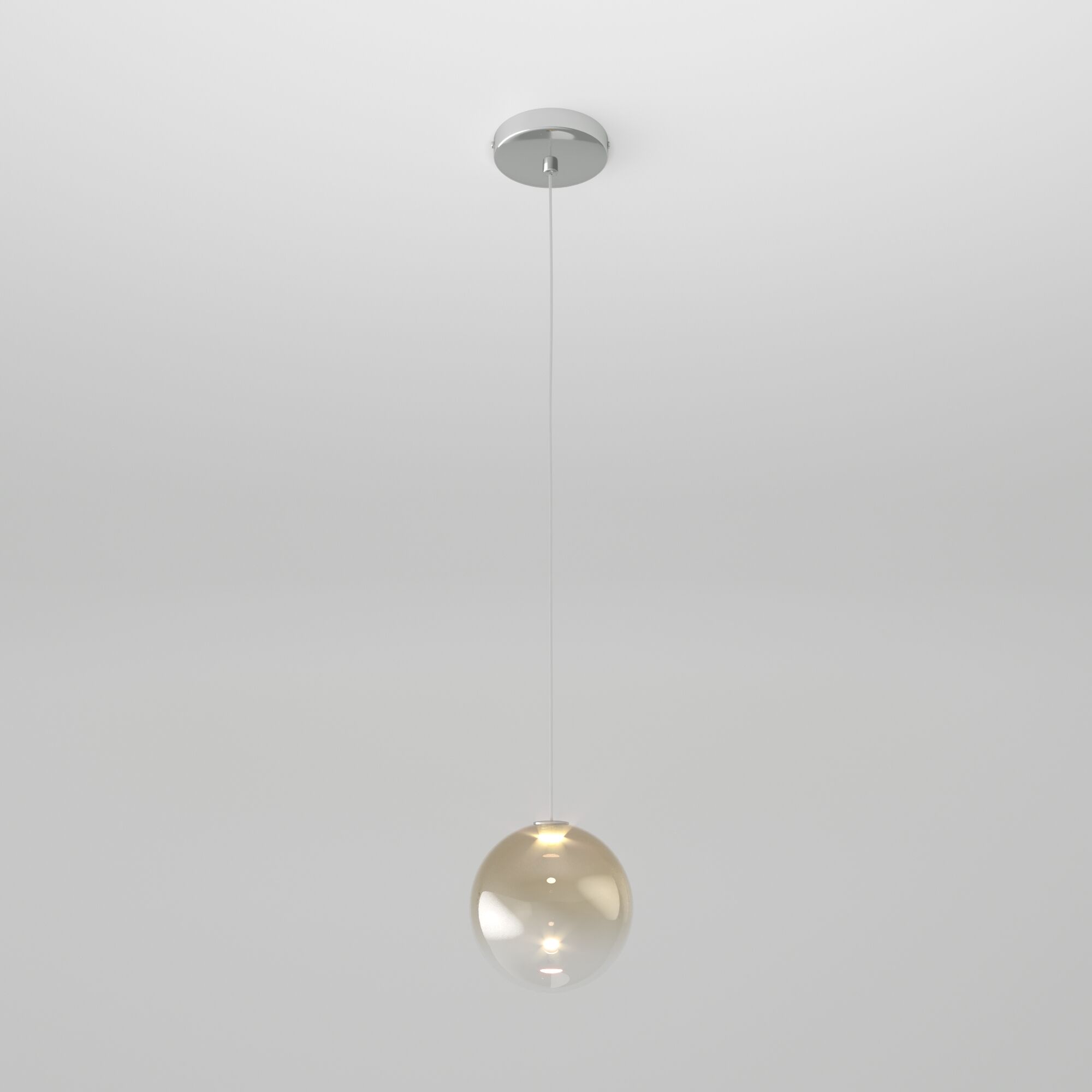 Подвесной светильник Eurosvet Wonder 50232/1 LED янтарный. Фото 2