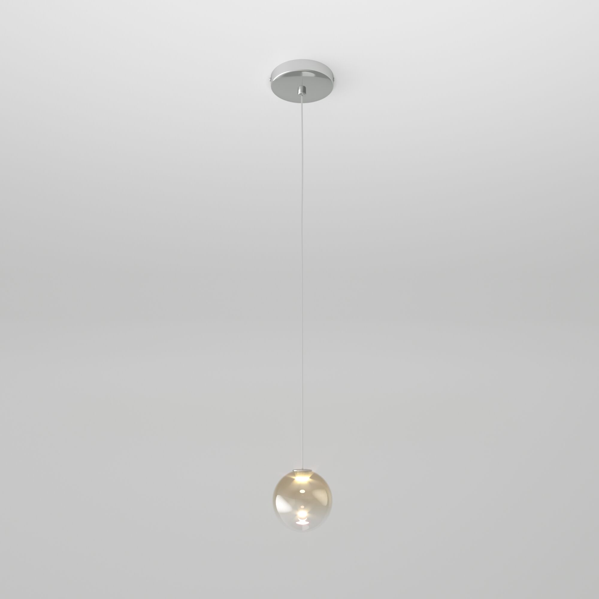 Подвесной светильник Eurosvet Wonder 50234/1 LED янтарный. Фото 2
