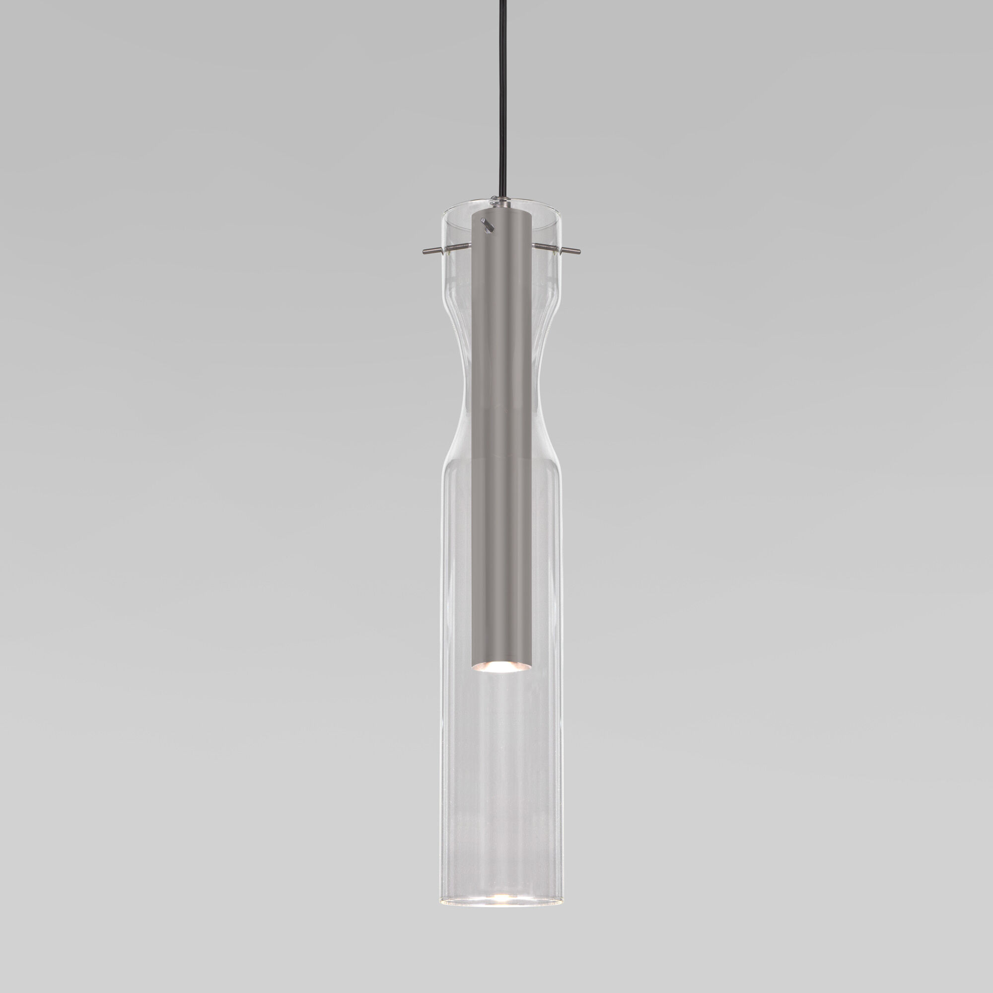 Подвесной светильник LED со стеклянным плафоном Eurosvet Swan 50253/1 LED графит. Фото 3