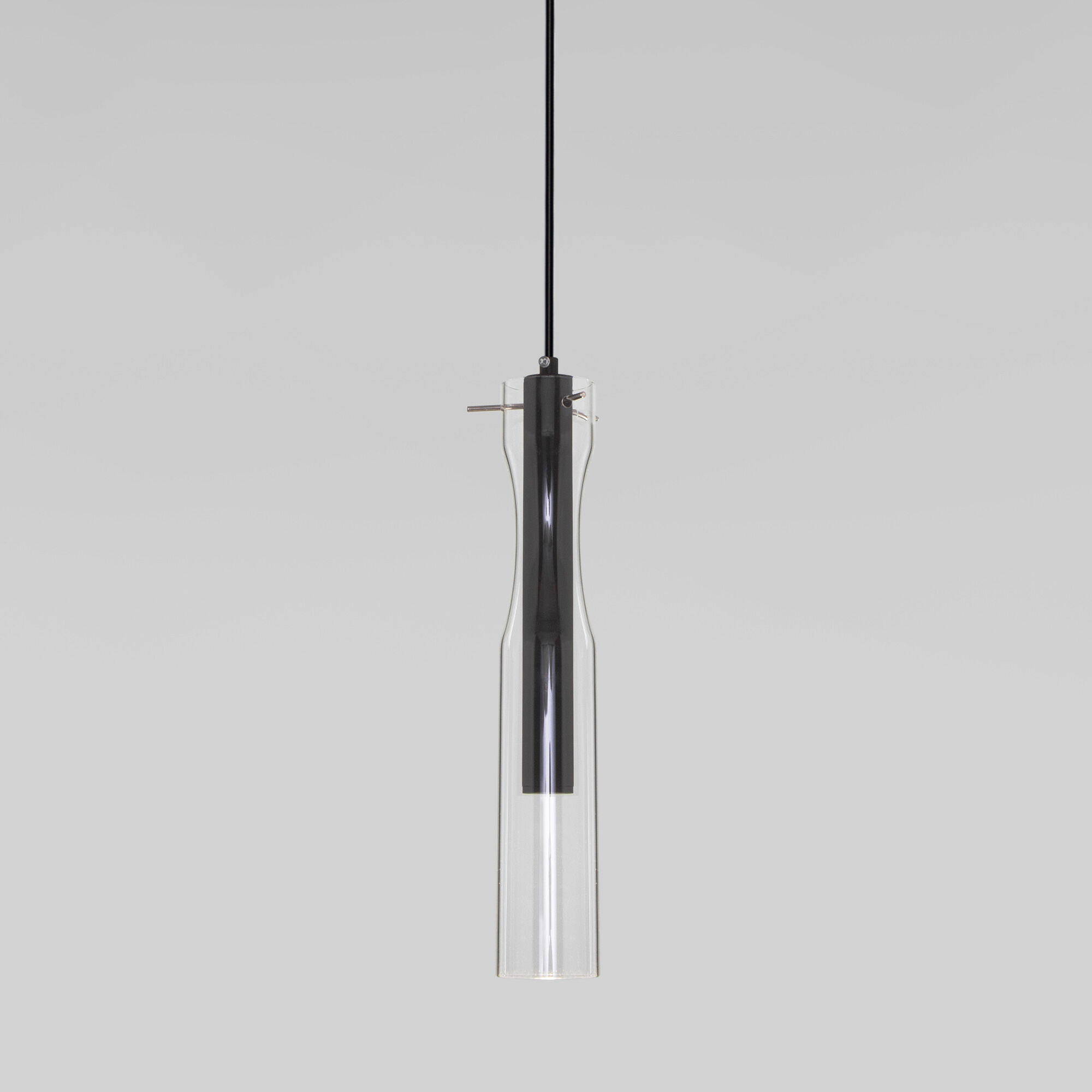 Подвесной светильник LED со стеклянным плафоном Eurosvet Swan 50254/1 LED черный. Фото 3