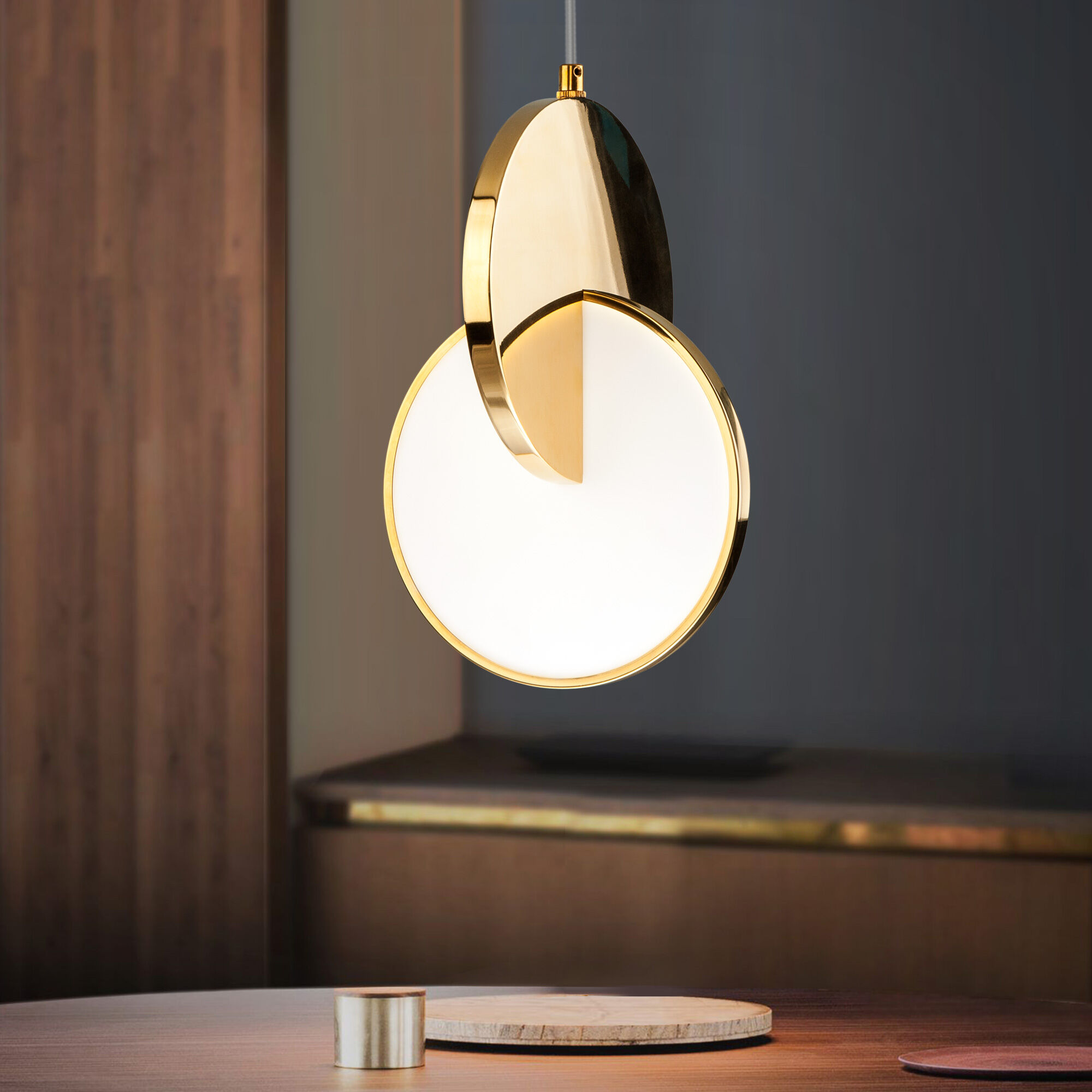 Подвесной светильник Eurosvet Lang 50225/1 LED золото. Фото 3