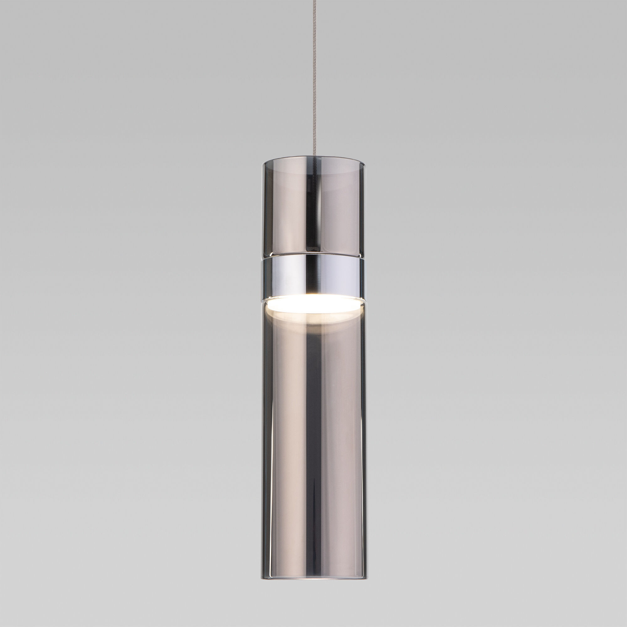 Подвесной светильник Eurosvet Lumen 50244/1 LED хром/дымчатый. Фото 2