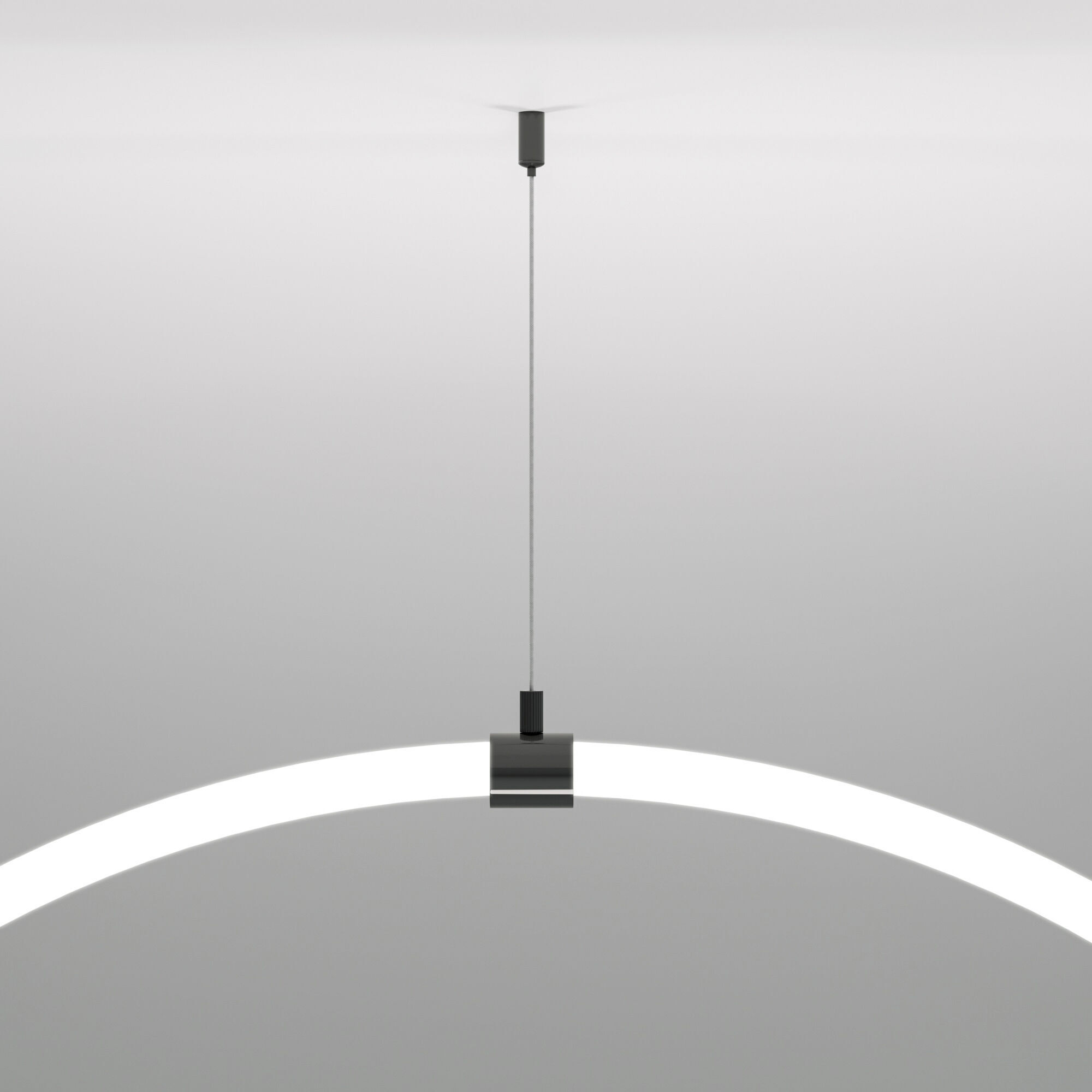 Подвесной трос для круглого гибкого неона Full light черный 2 м Elektrostandard Full light FL 2830. Фото 1
