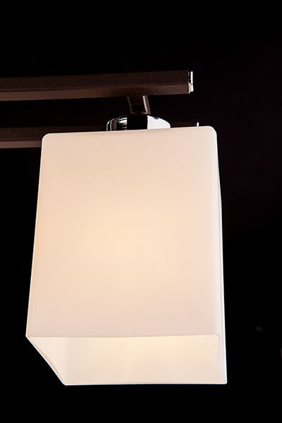 Потолочный светильник с плафонами 70018/4 хром/венге. Фото 7