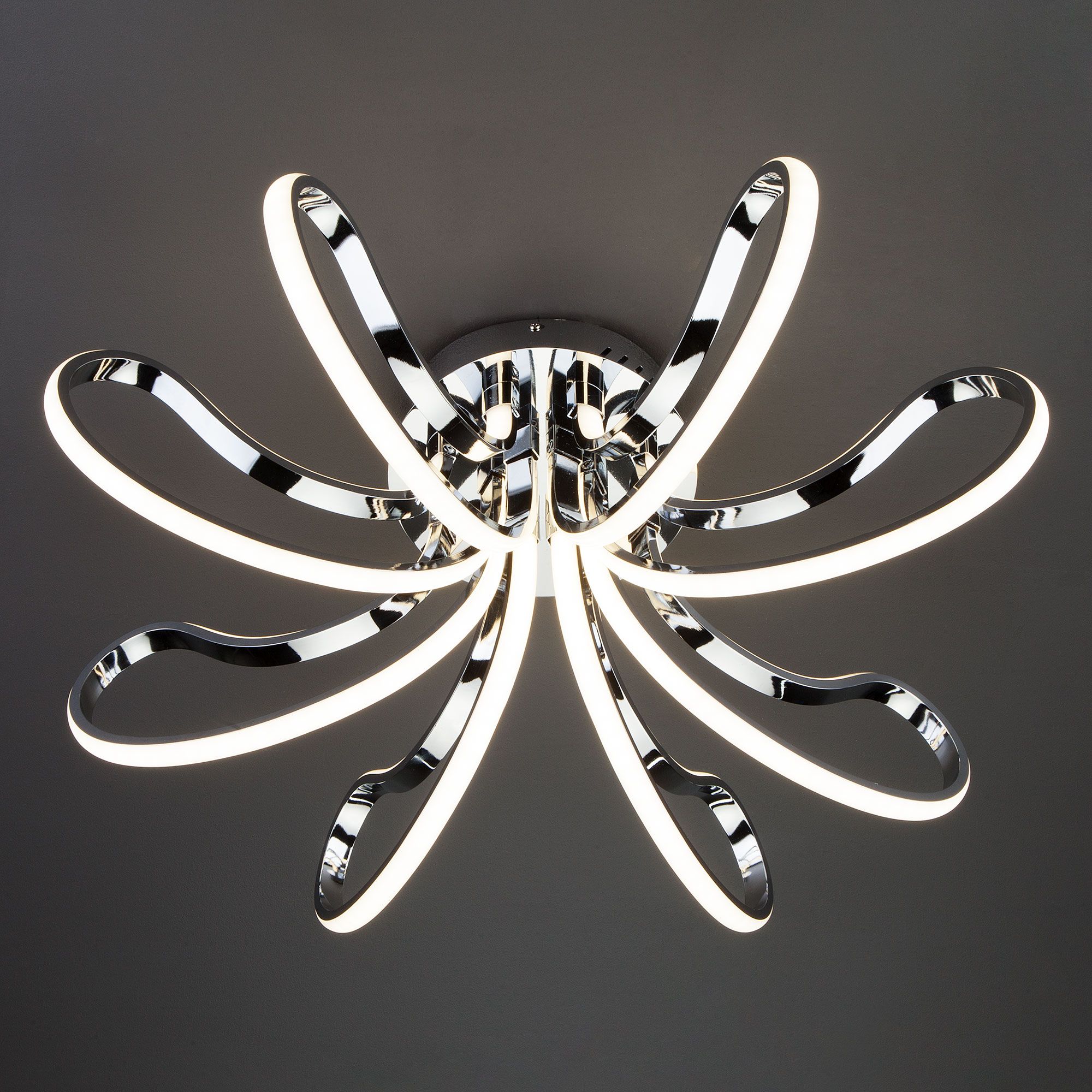 Светодиодный потолочный светильник Eurosvet Lilium 90079/8 хром. Фото 5