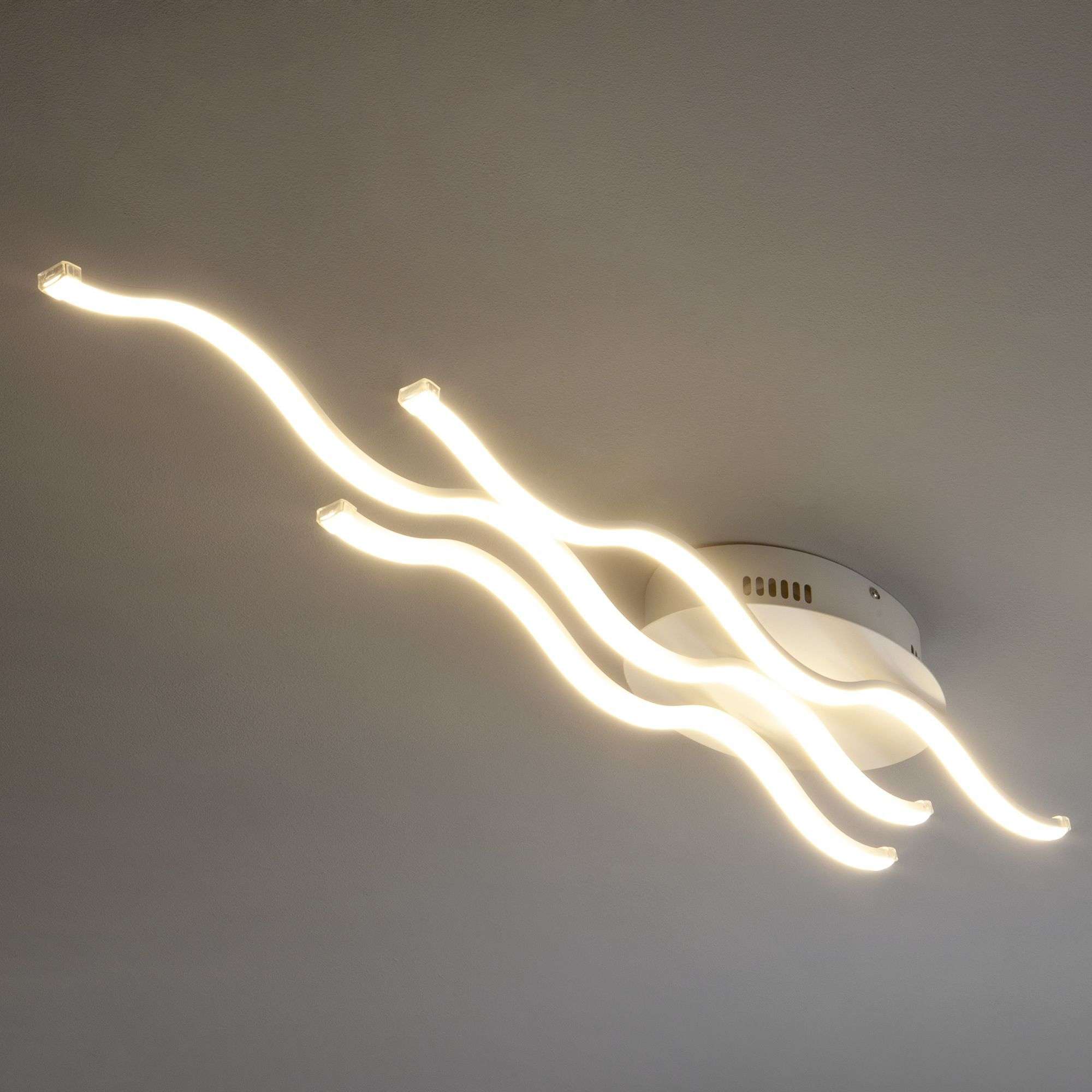 Потолочный волнообразный LED светильник Eurosvet Gwen 90090/3 белый. Фото 2