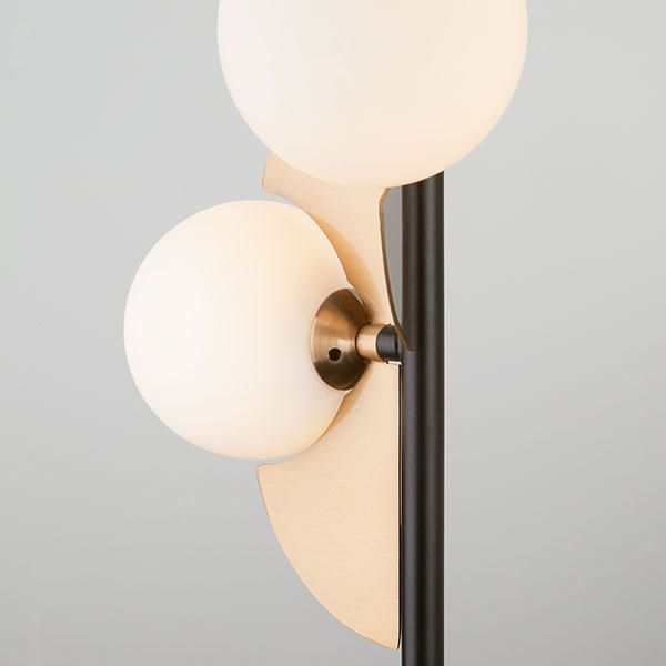 Подвесной светильник лофт с декоративными деталями 50143/3 золото/черный