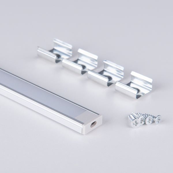 Накладной алюминиевый профиль для светодиодной ленты LL-2-ALP006. Превью 2